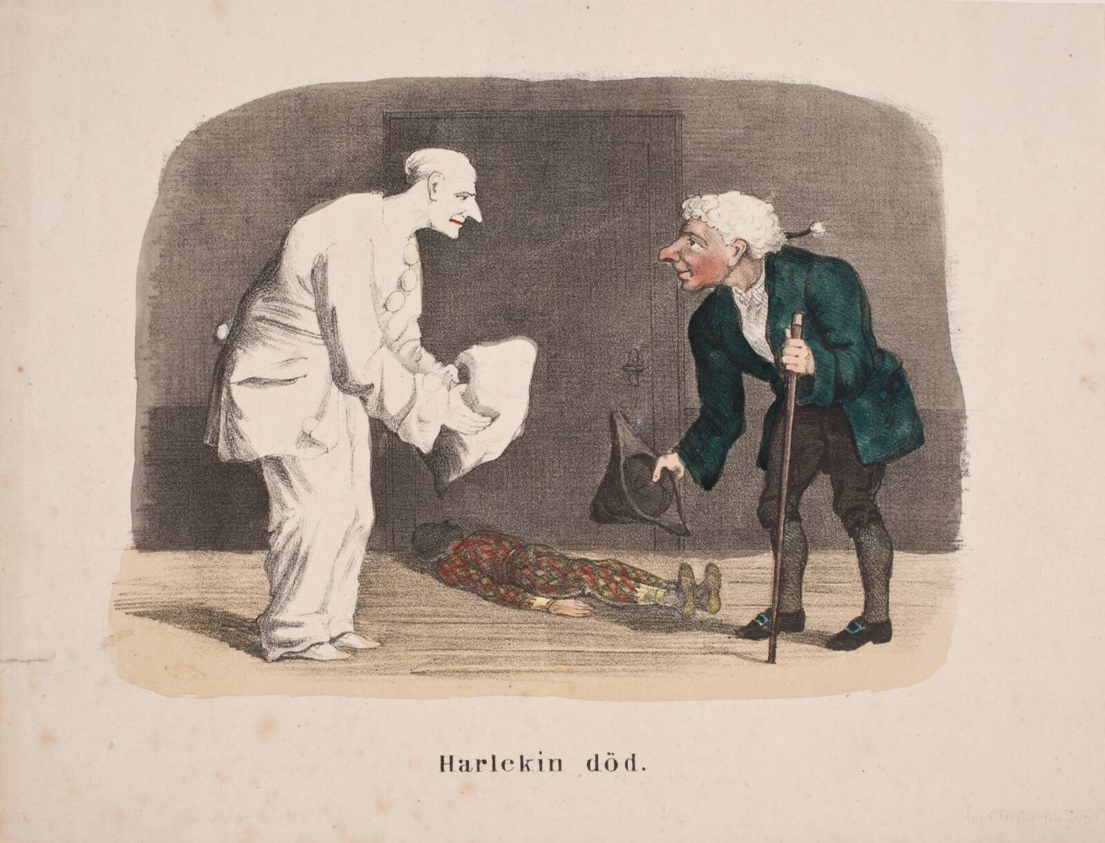 Harlekin død, Ubekendt, 1800-1849