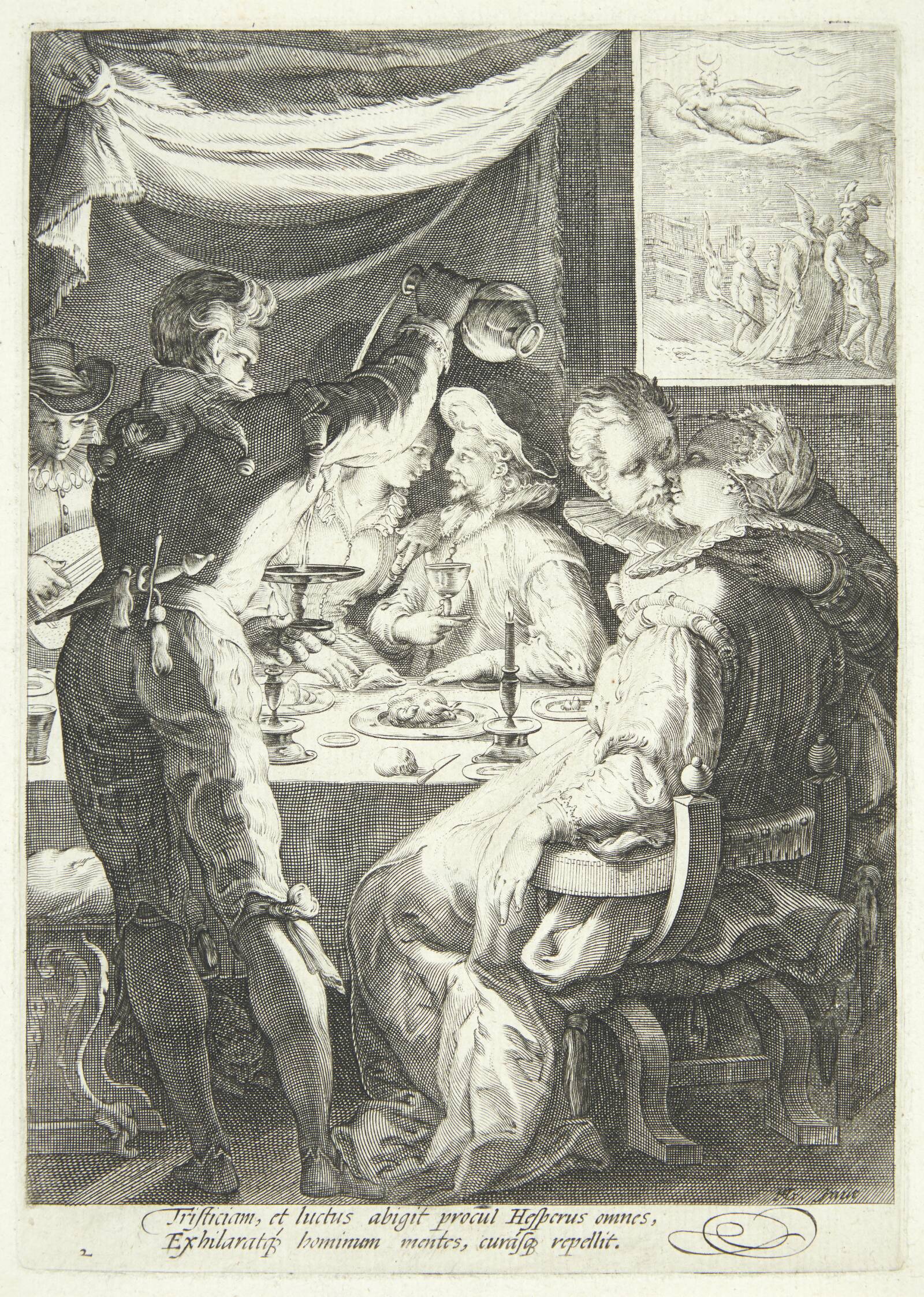 Aften, Jan Saenredam, 1595-1598