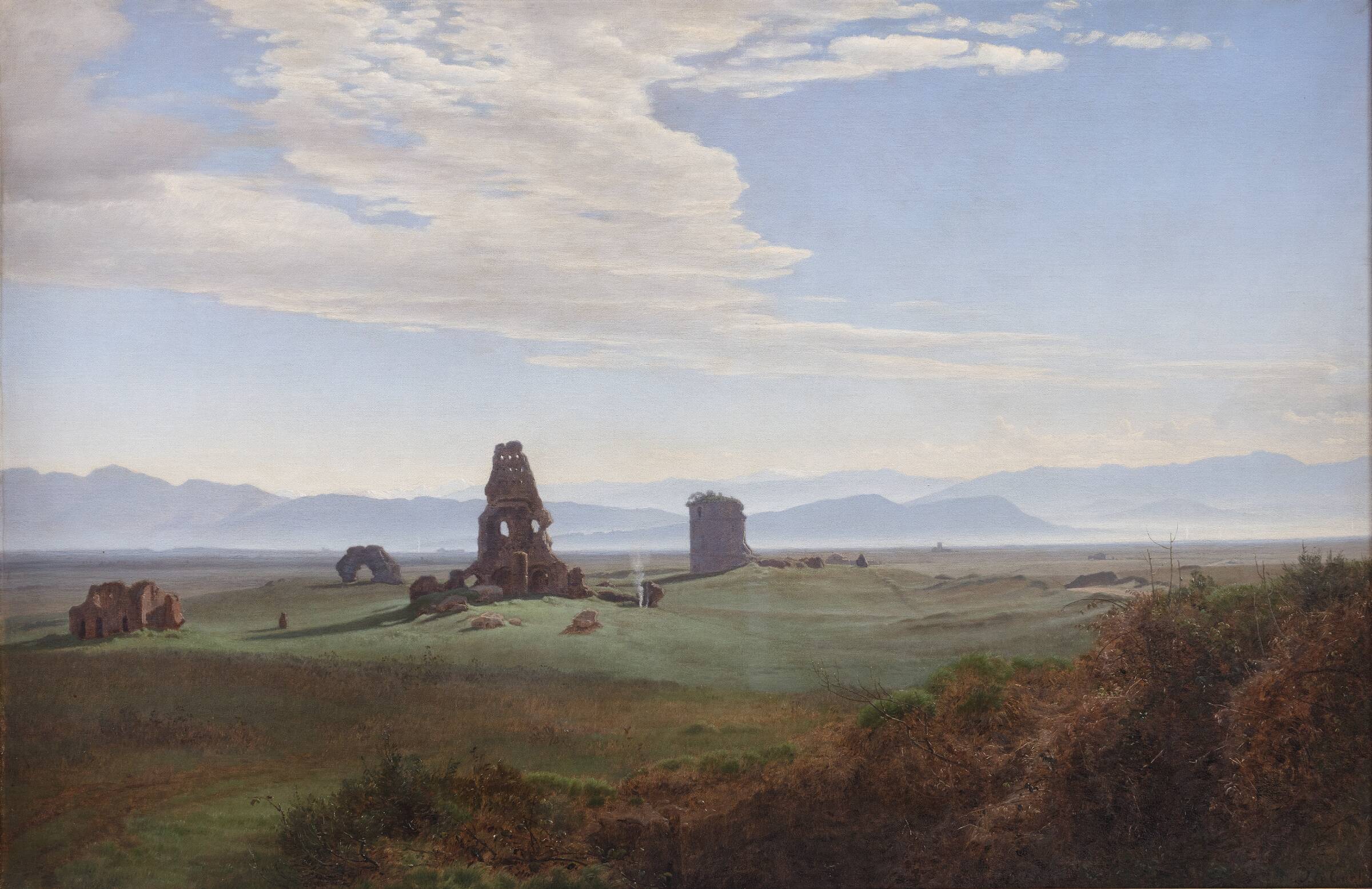 Ruiner i Den romerske Campagne, Janus la Cour, 1871