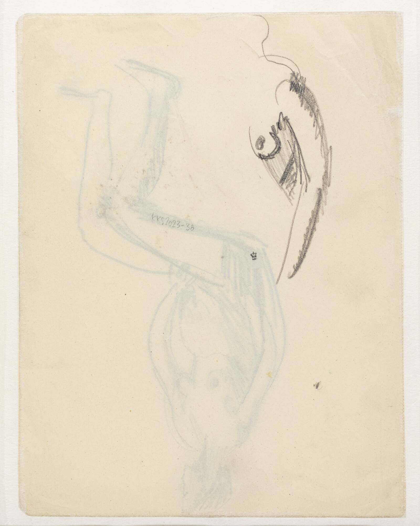 Fragmenter af modelstudie, Astrid Holm, 1876-1937