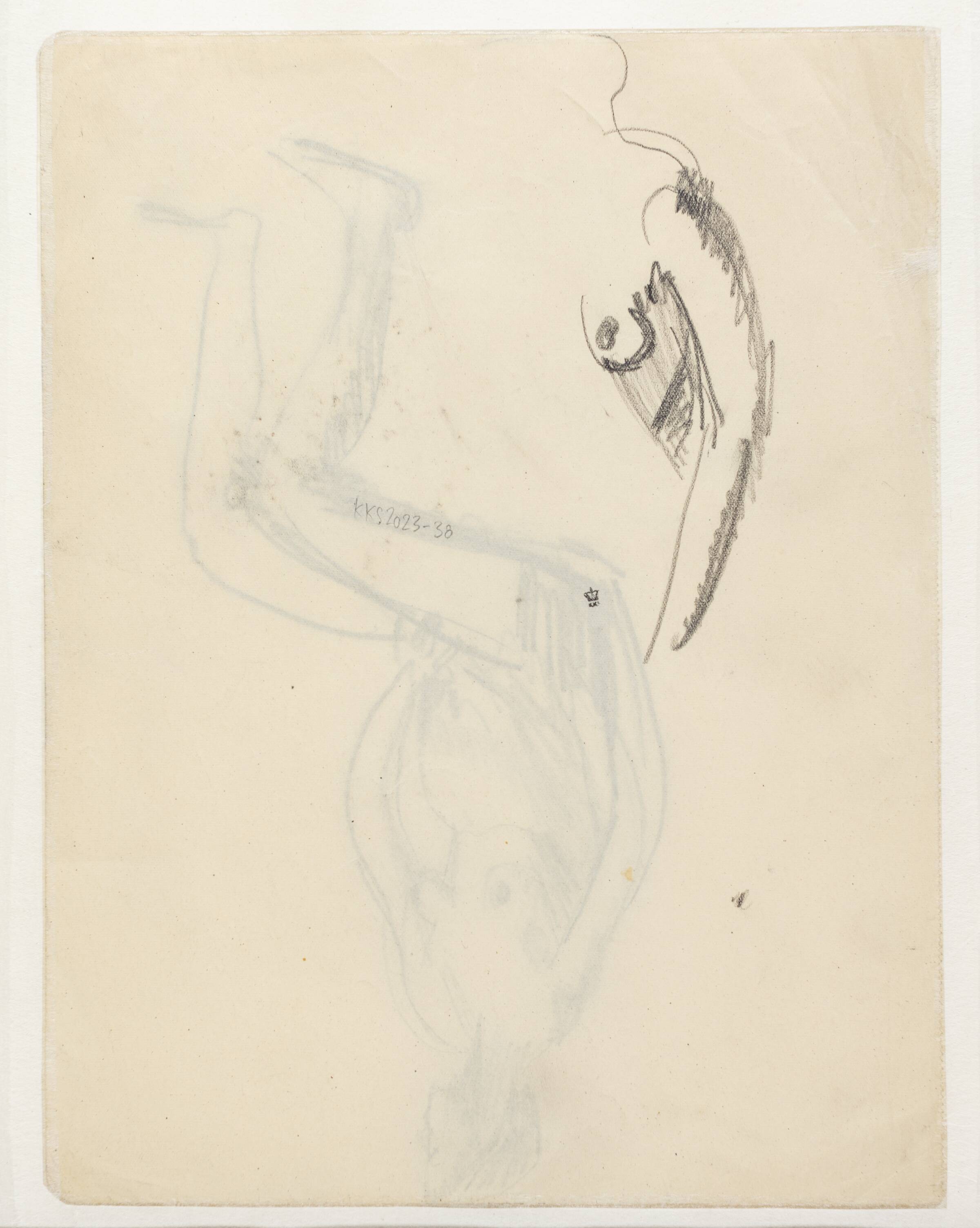 Fragmenter af modelstudie, Astrid Holm, 1876-1937