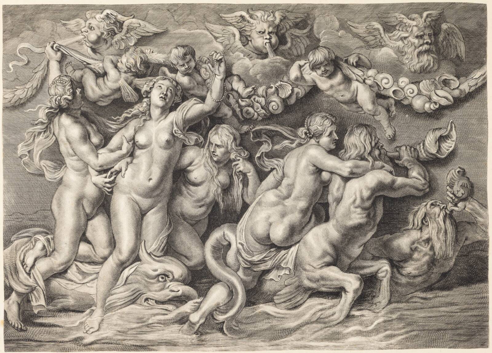 Venus' fødsel, Pieter de Jode, 1606-1674