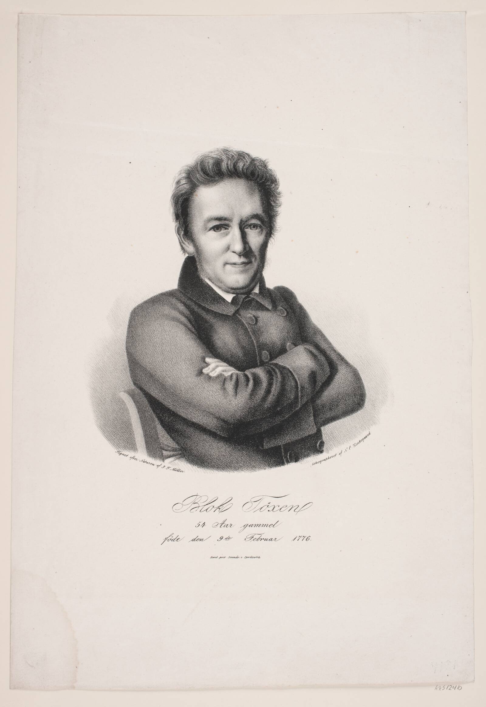 Blok Tøxen, N. Chr. Kierkegaard, 1828-1832