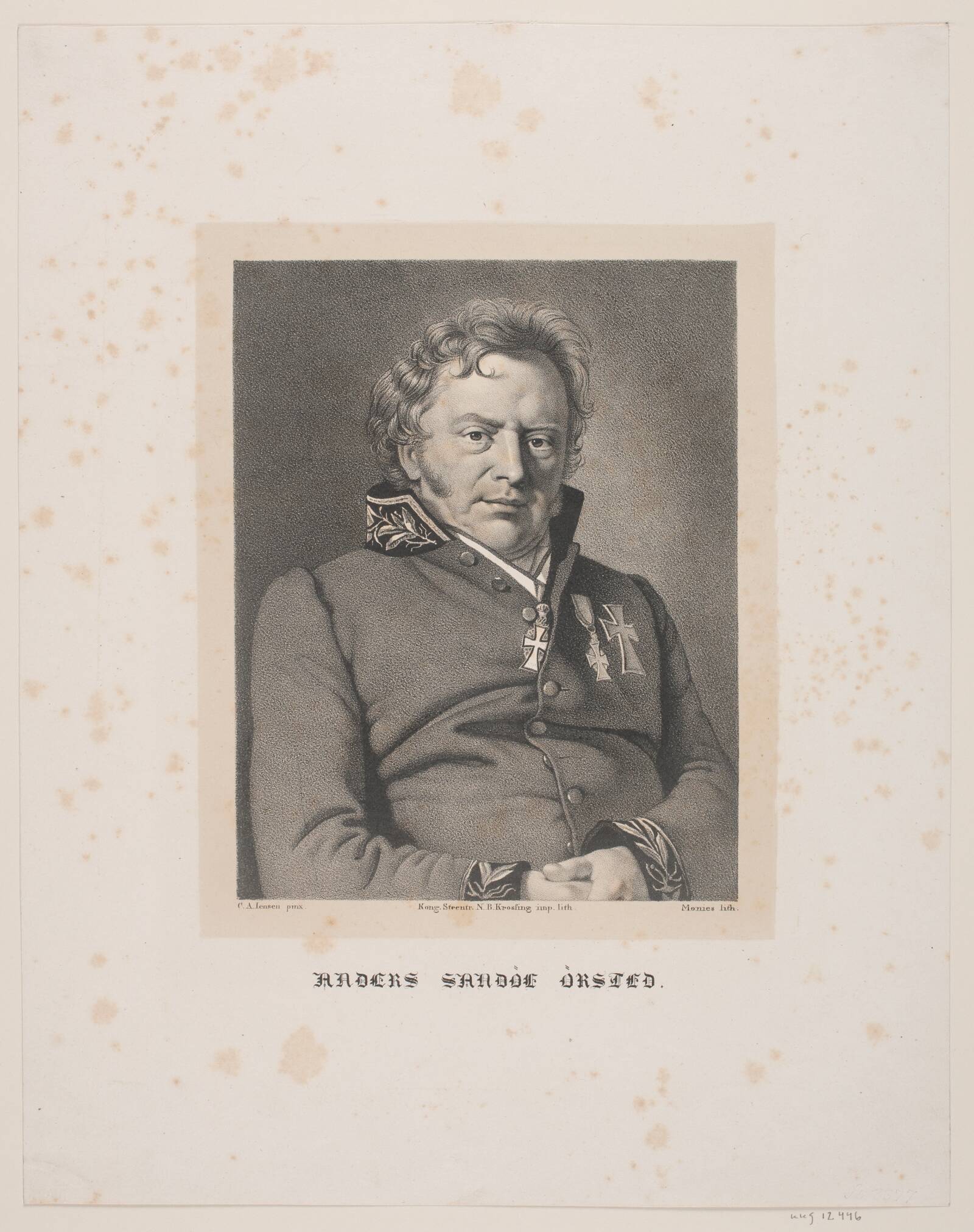 Anders Sandøe Ørsted, David Monies, 1833