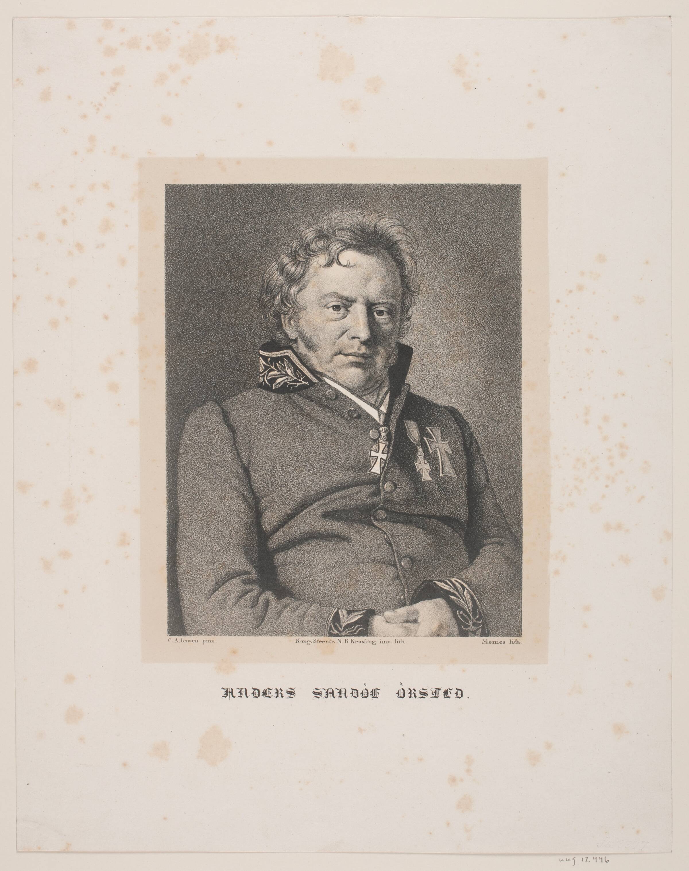 Anders Sandøe Ørsted, David Monies, 1833