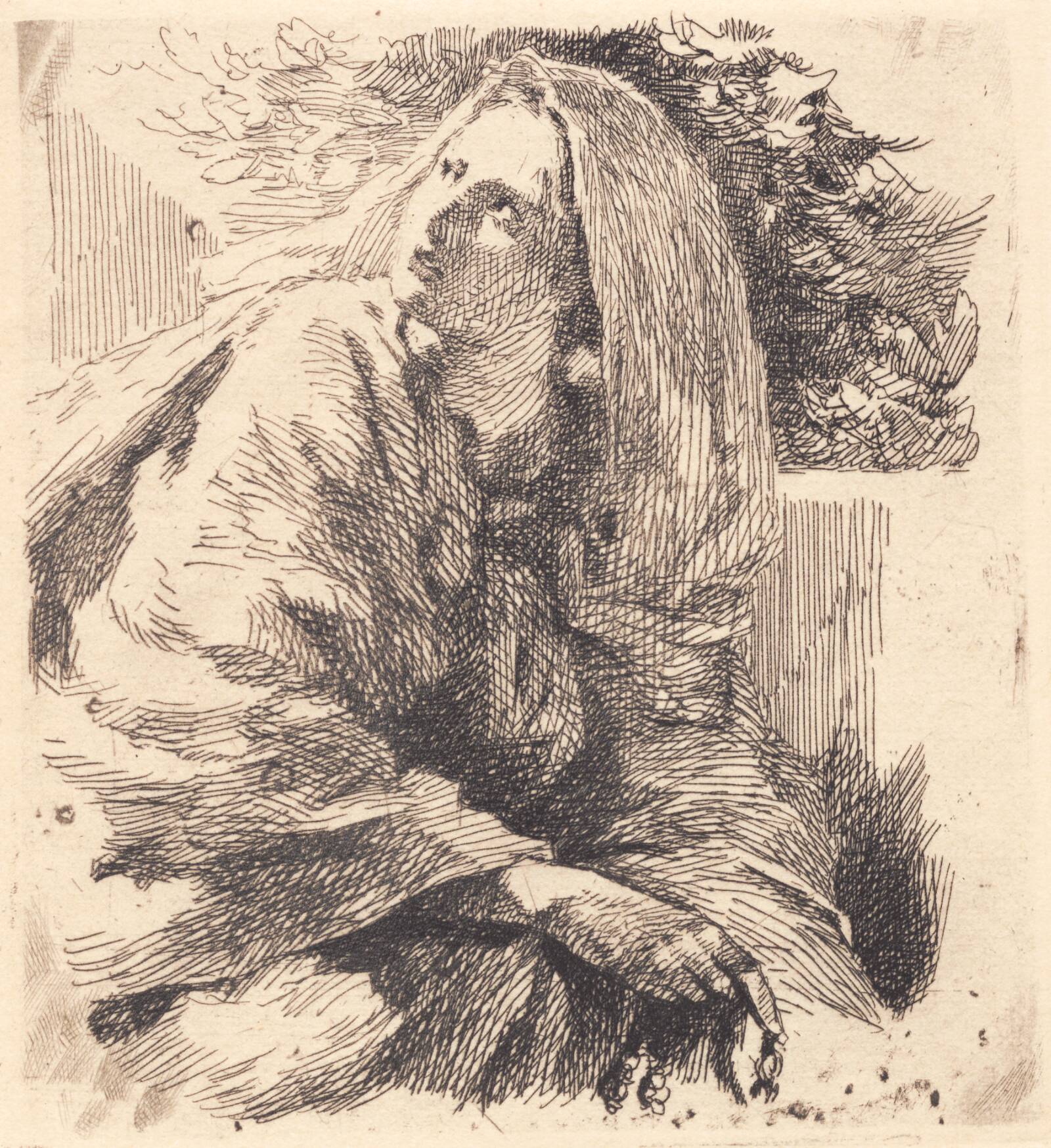 Prøveplade: Brudstykker af "de gode jomfruer", Frans Schwartz, 1901