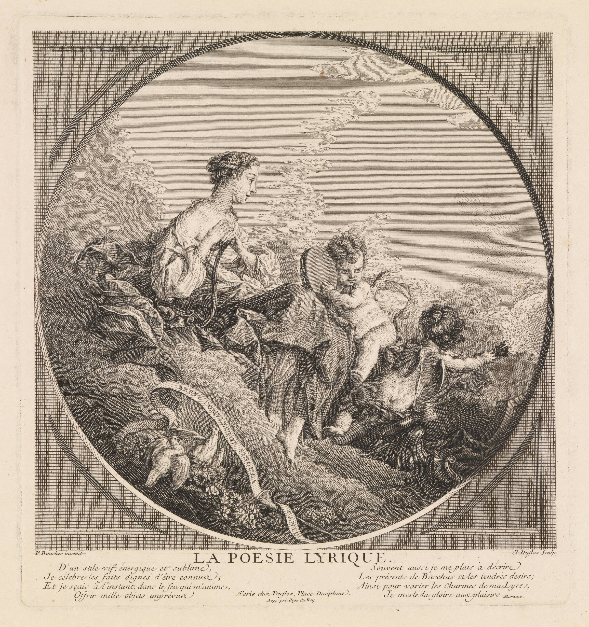 Den lyriske poesi, Claude-Augustin Duflos, 1750-1759