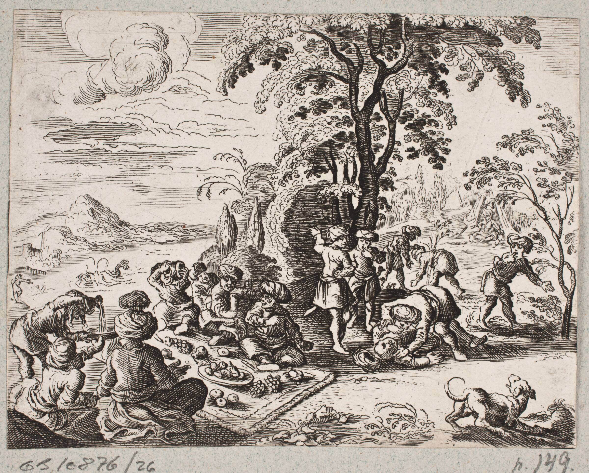 Illustration til Adam Olearius, “Persianischer Rosenthal von einem Sinnreichen Poeten Schich Saadi […]”, Schleswig 1660, J. Muller, 1645