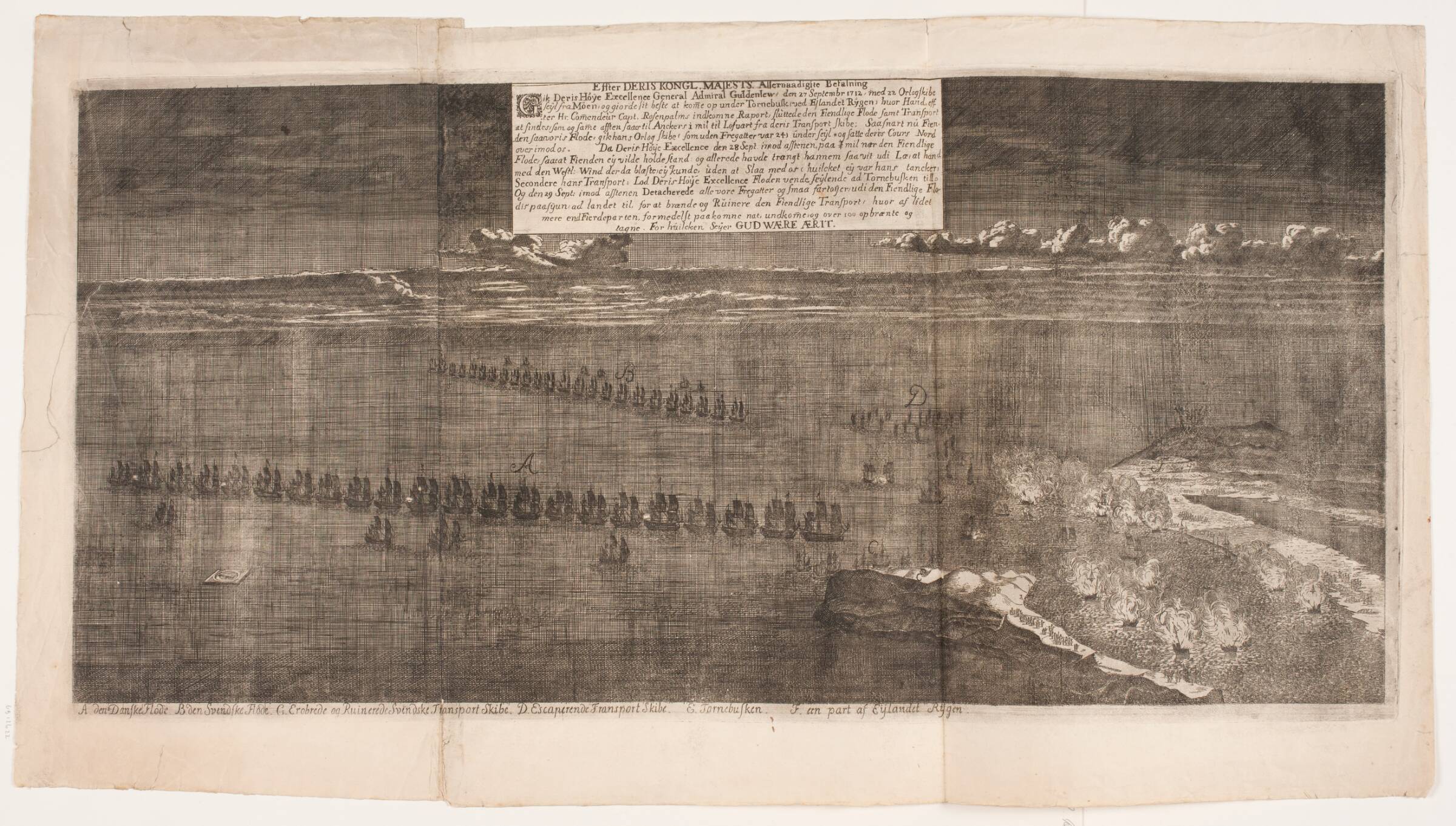 Søslaget ved Rügen. September 1712, Andreas Reinhardt, 1712-1749