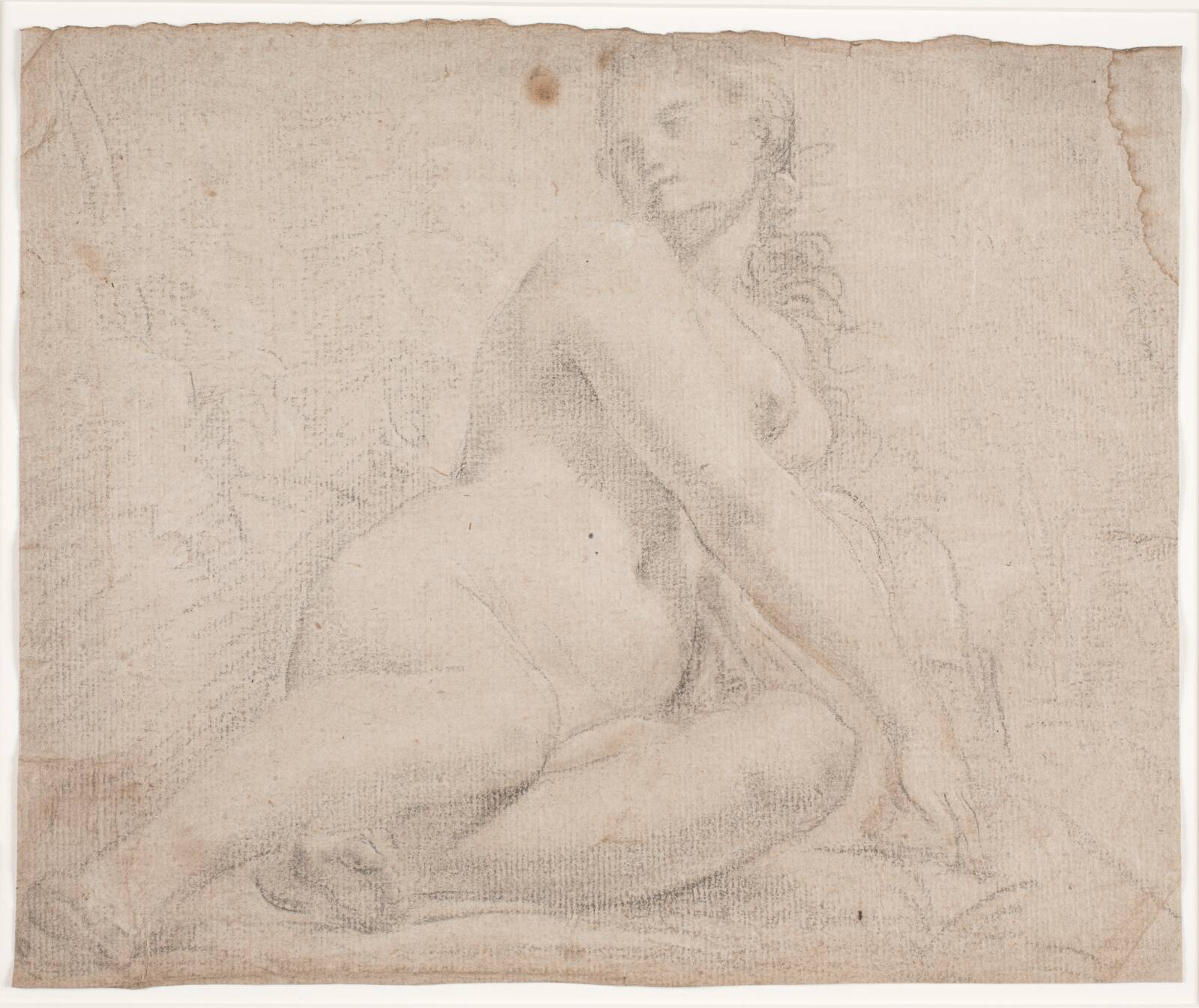 Kvindelig modelstudie, Hendrik Krock, 1671-1738