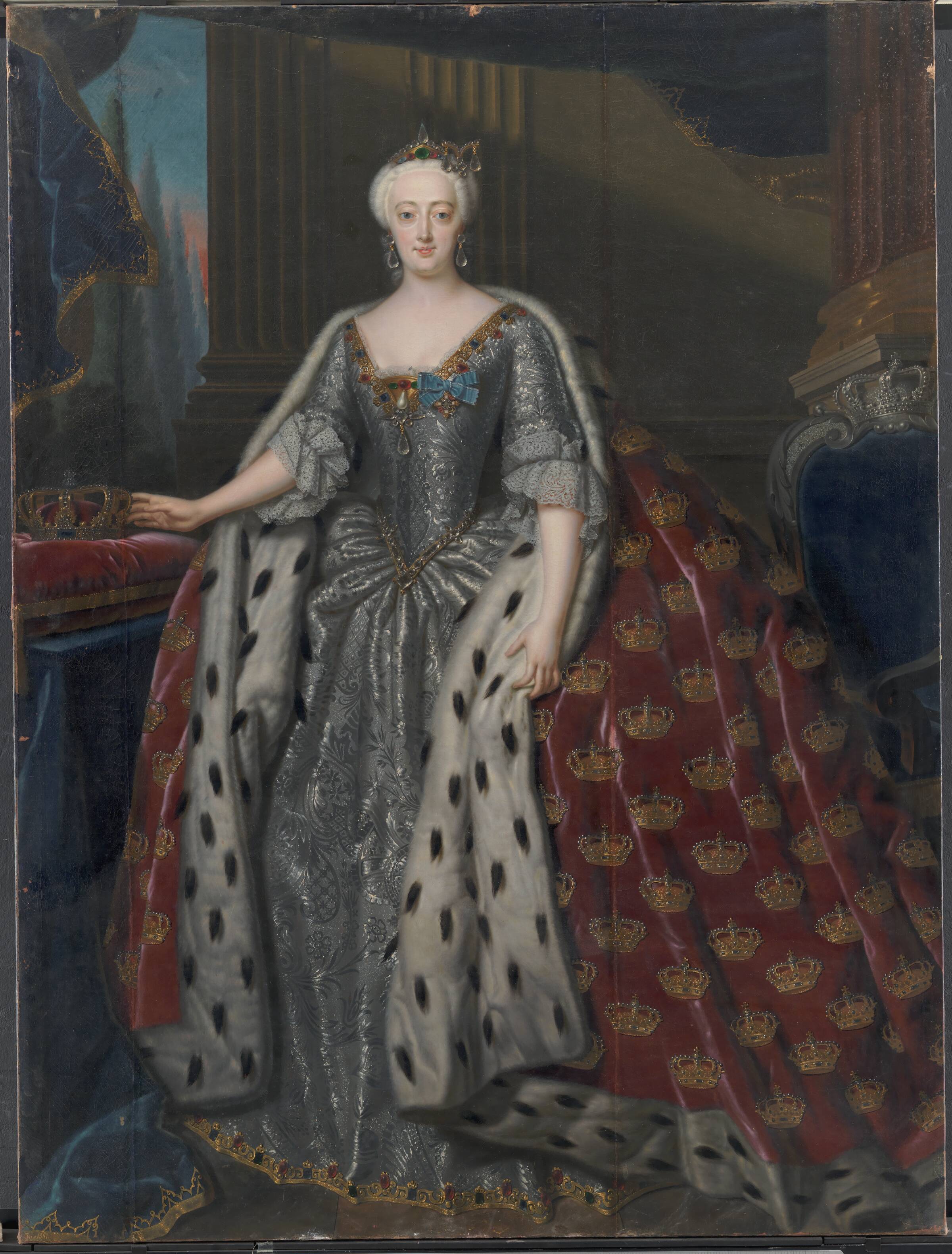 Sophie Magdalene, Christian VI's dronning, Andreas Møller, 1739
