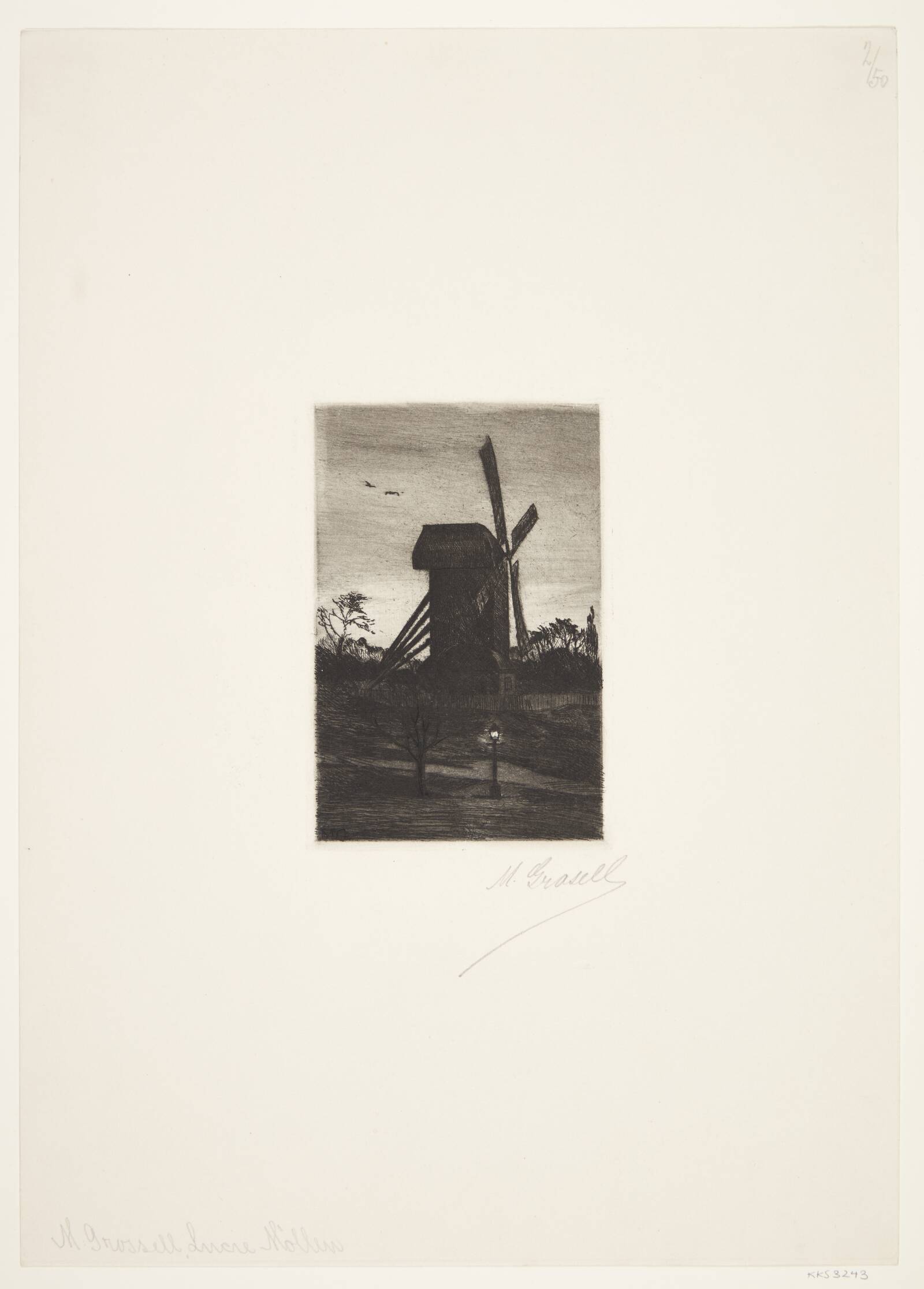 Lucie mølle, M. Grosell, 1850-1899