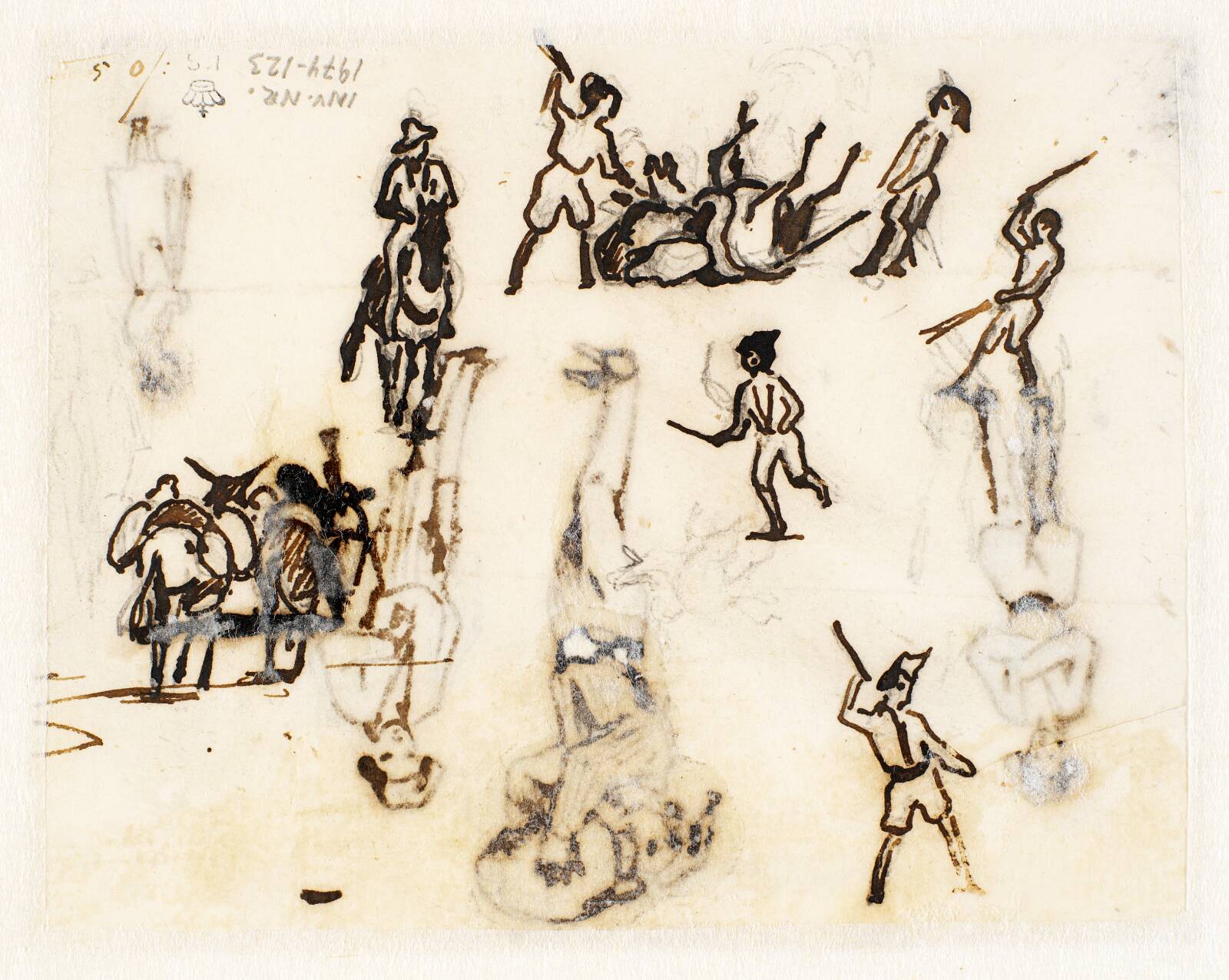 Italienske figurstudier, Martinus Rørbye, 1840-1841