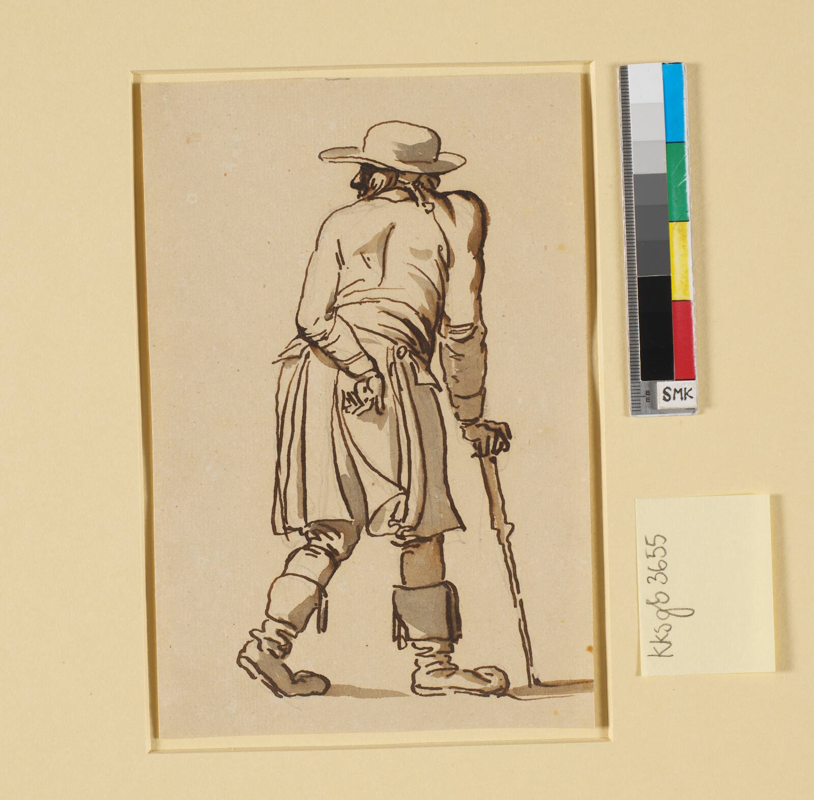 En almuesmand set bagfra, Nicolai Abildgaard, 1780-1789