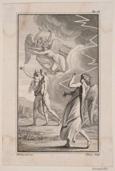 Illustration til Johannes Ewalds "Adam og Eva" V