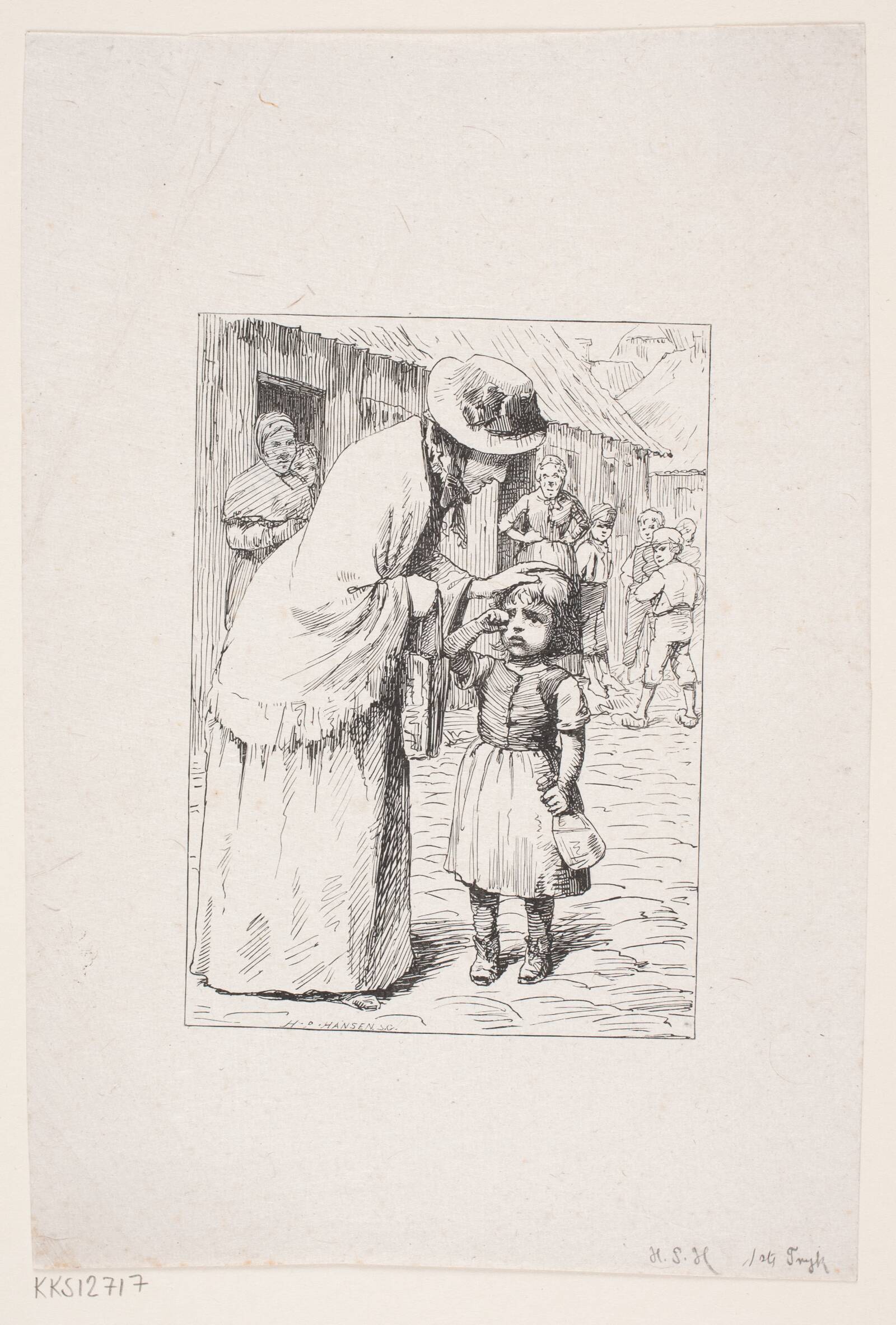 Genrebillede, H.P. Hansen, 1829-1899