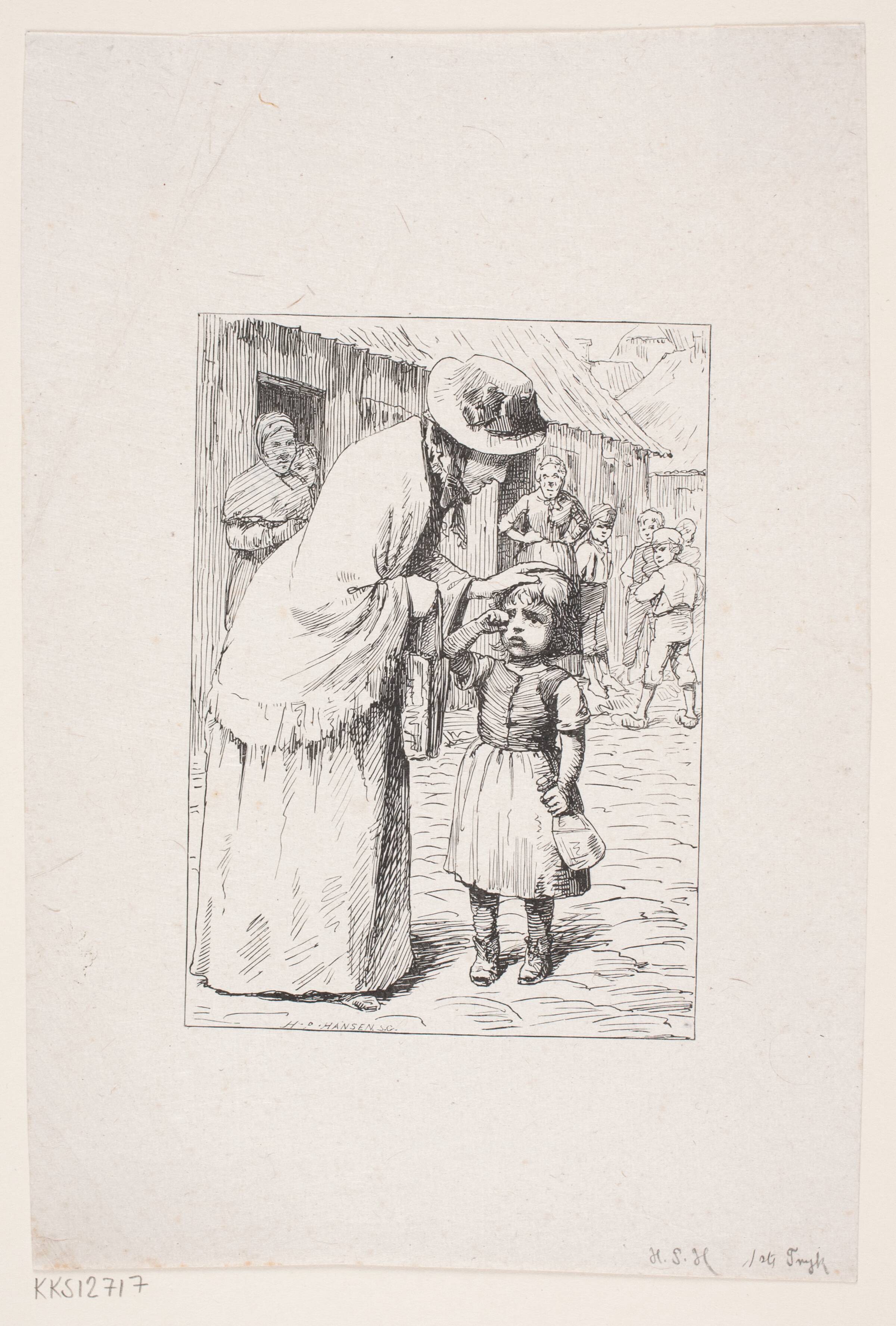 Genrebillede, H.P. Hansen, 1829-1899