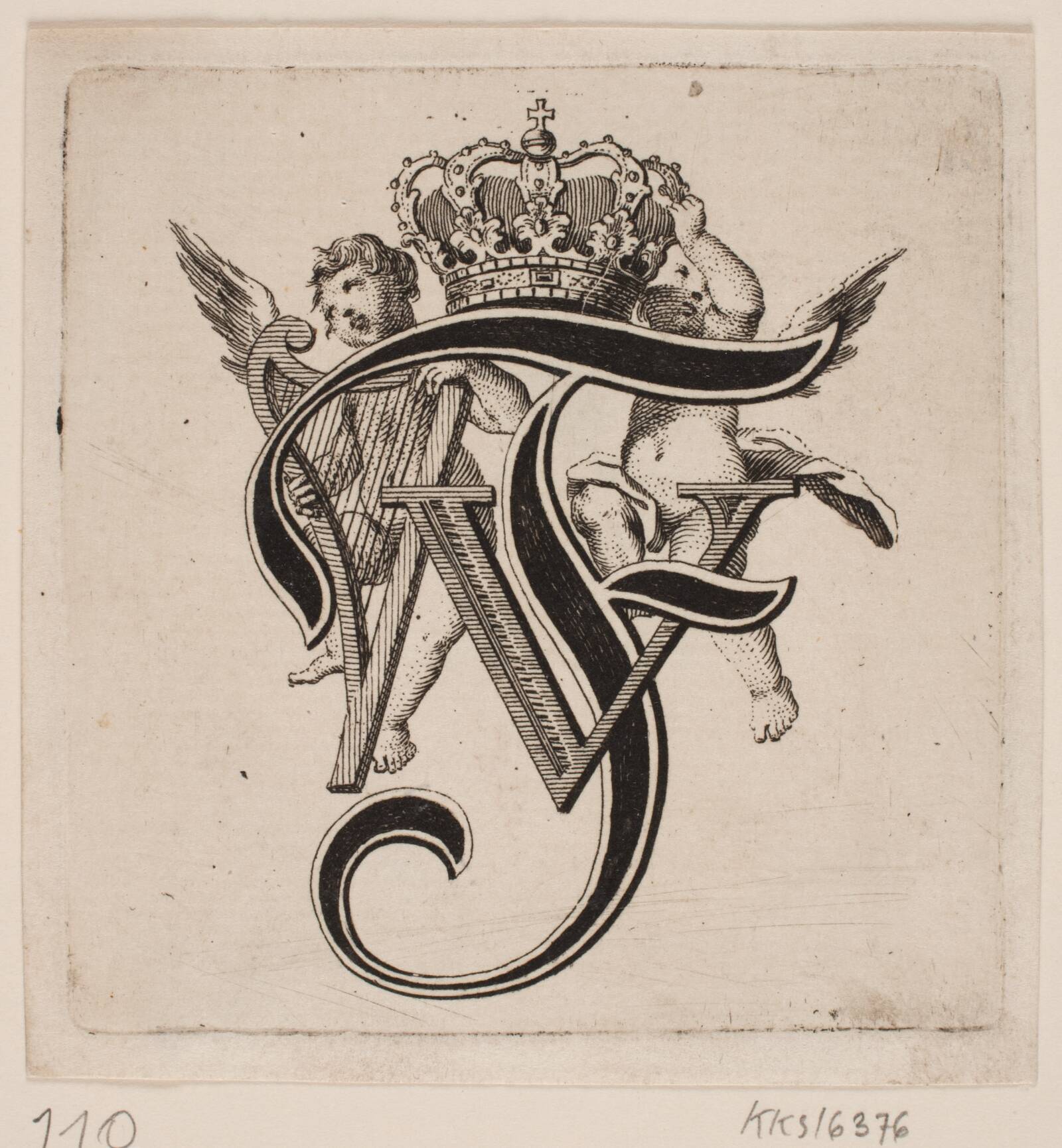 Frederik V's monogram, Odvardt Helmoldt de Lode, 1726-1757