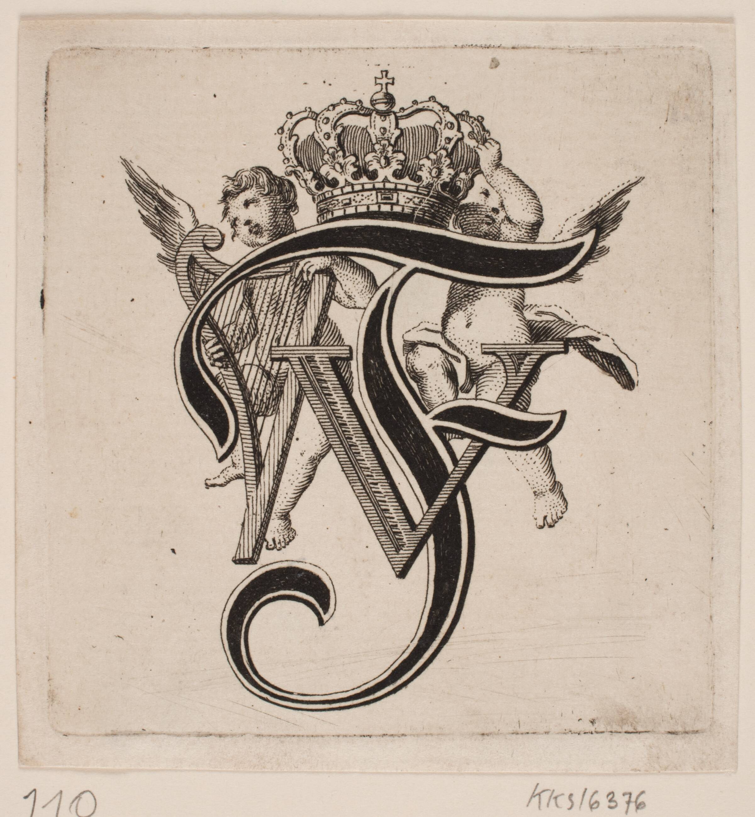 Frederik V's monogram, Odvardt Helmoldt de Lode, 1726-1757