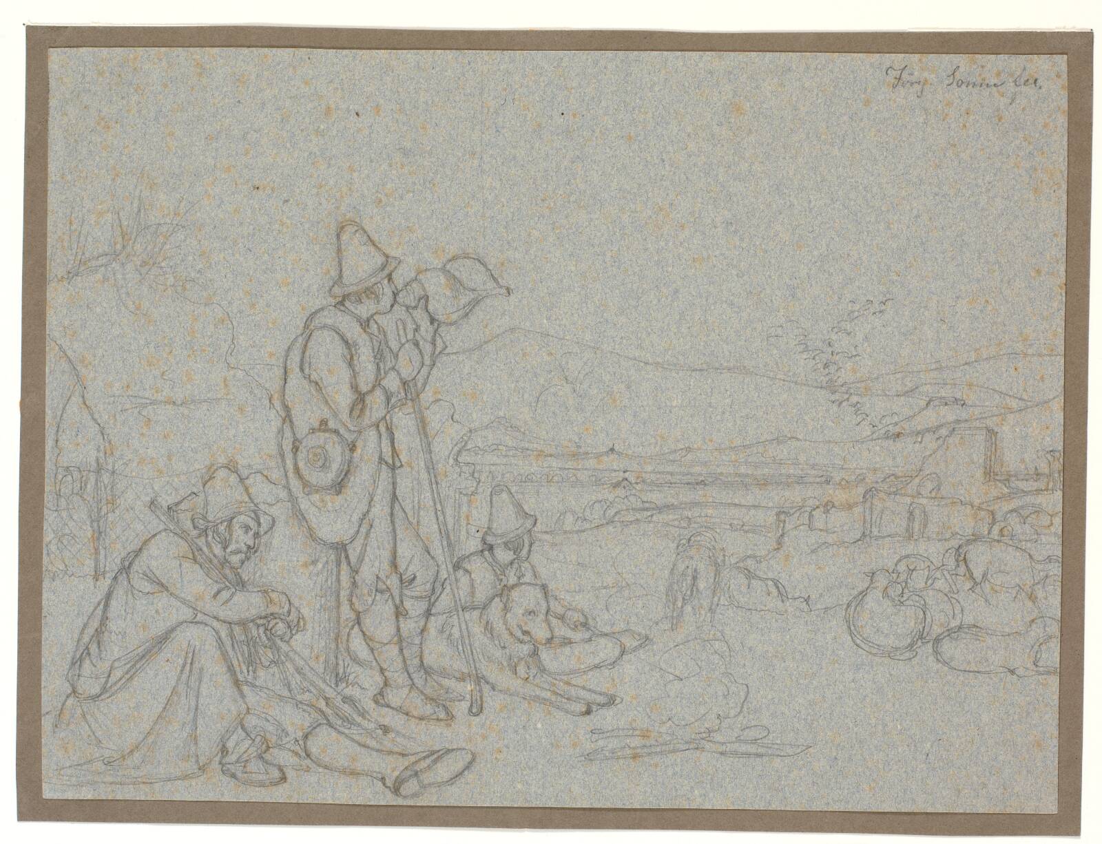 Hyrder i den romerske Campagne, by Jørgen V. Sonne, 1833-1836