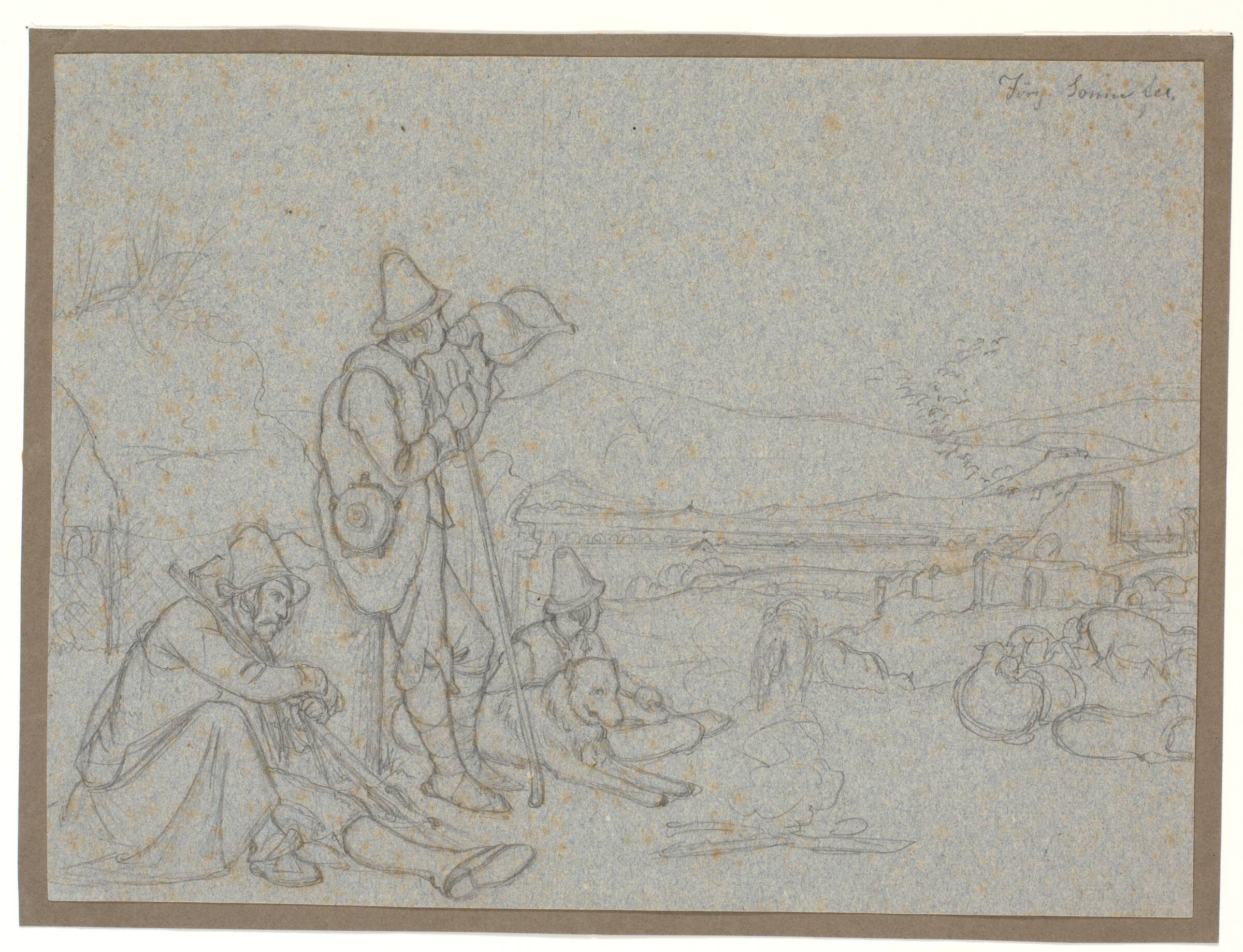 Hyrder i den romerske Campagne, Jørgen V. Sonne, 1833-1836