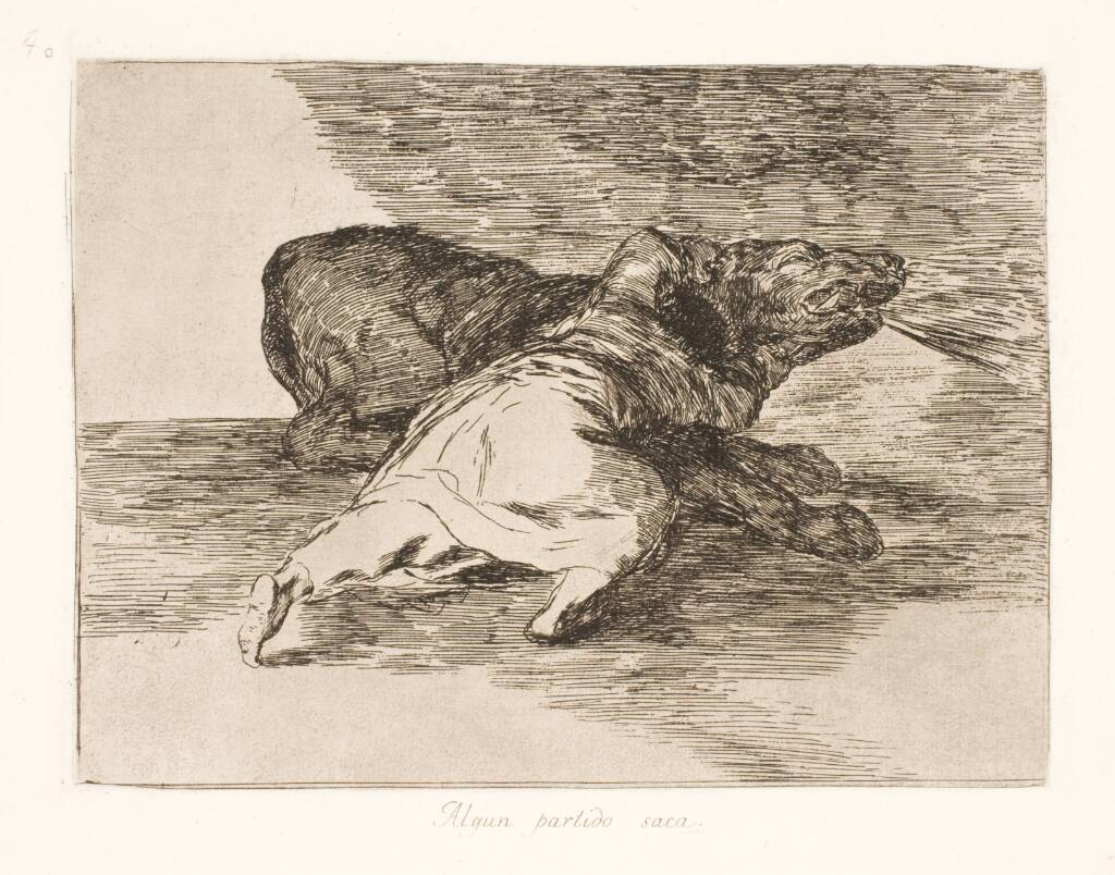 Den får noget ud af det! (40), Francisco de Goya, 1810-1820
