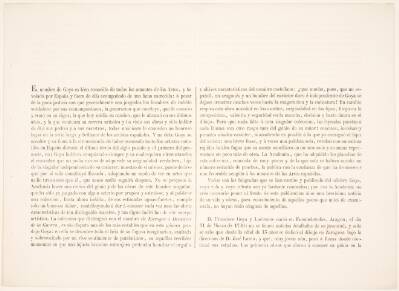 Forord til "Los Desastres de la Guerra", 1863-udgaven