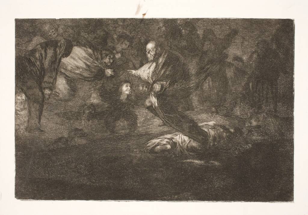 Vorherre skaber dem, og de ender i skøn forening / Fugle med samme fjer flyver i flok, Francisco de Goya, 1815-1824