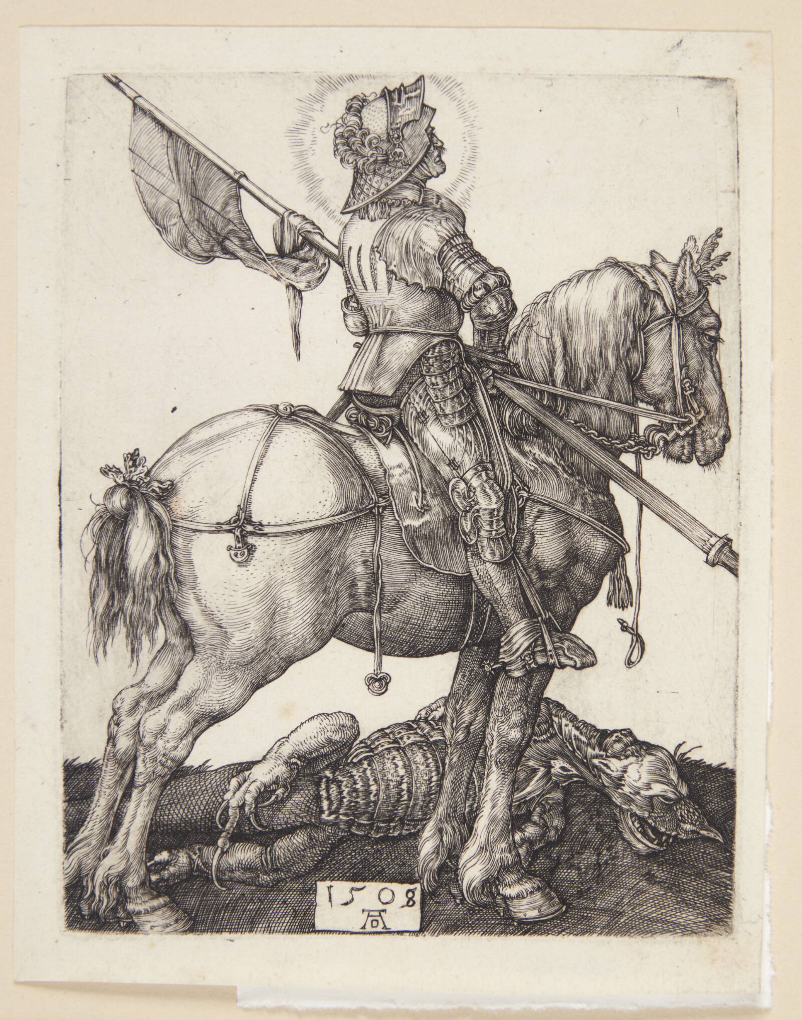 St. Georg til hest, Albrecht Dürer, 1508