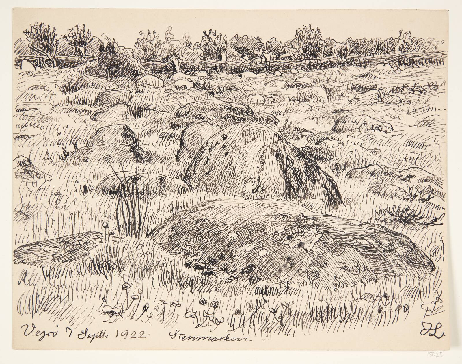 "Stenmarken". Vejrø, Johannes Larsen, 1922