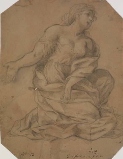Putti, en engel i halvfigur og et kvindehoved