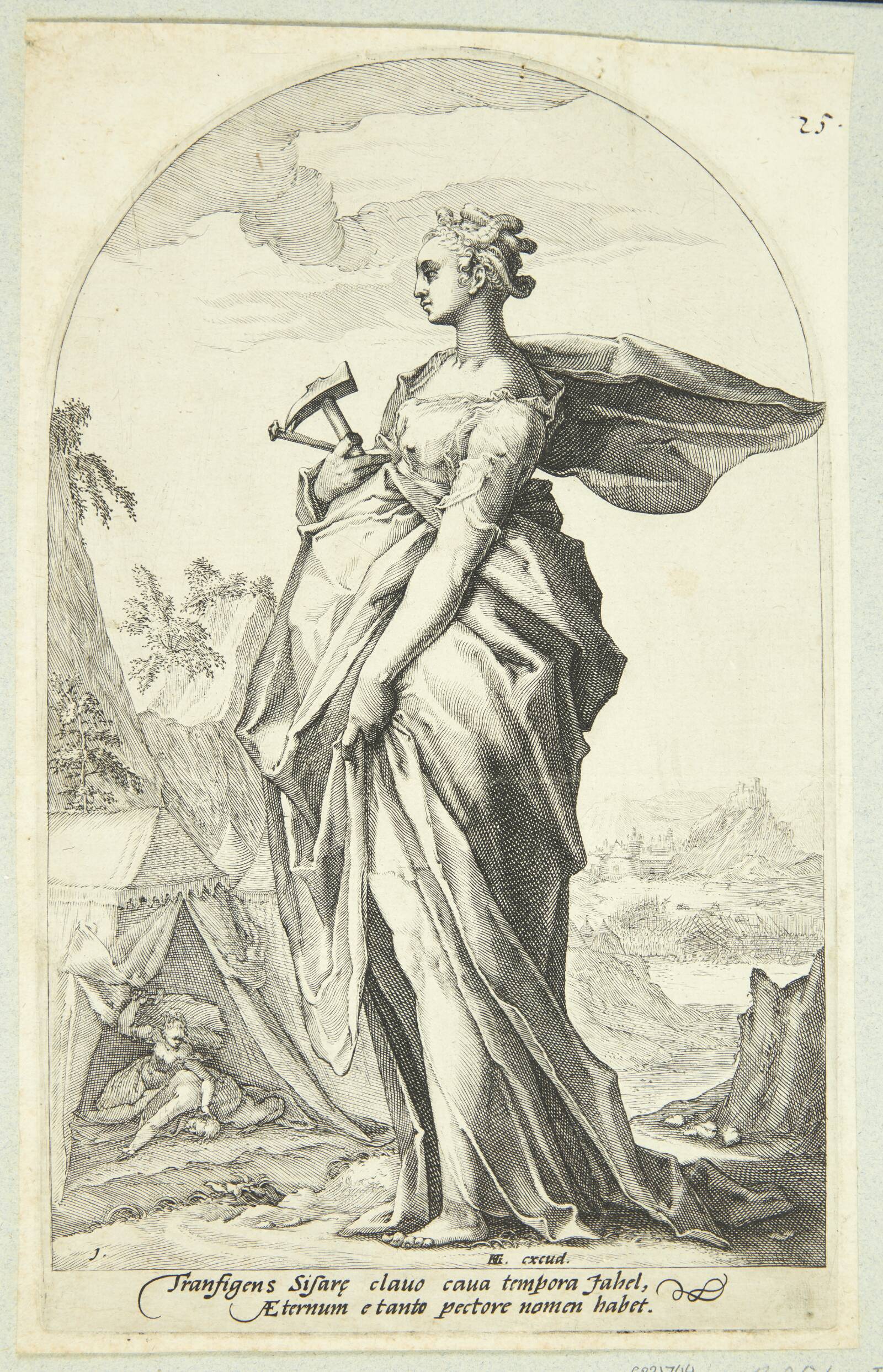 Jael, Jacob Matham, 1585-1588