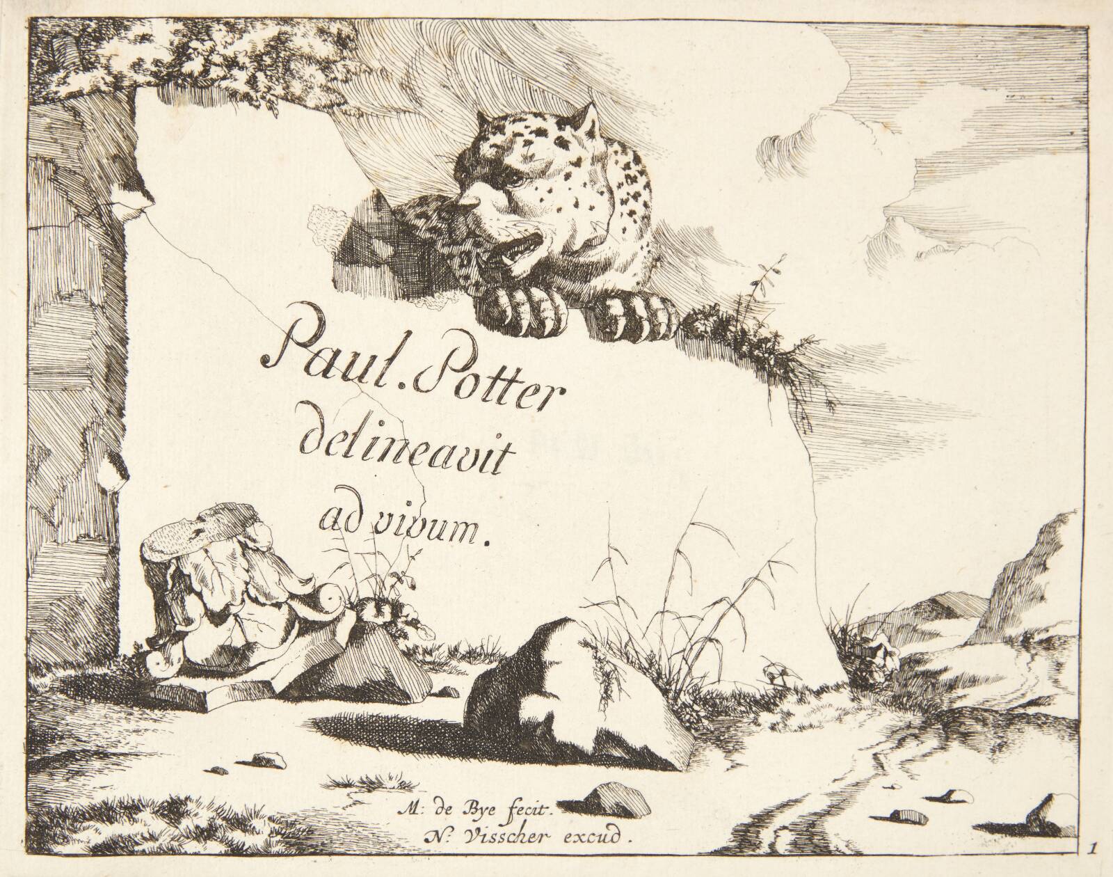 Titelblad til "Leoparder", Marcus de Bye, 1638-1690