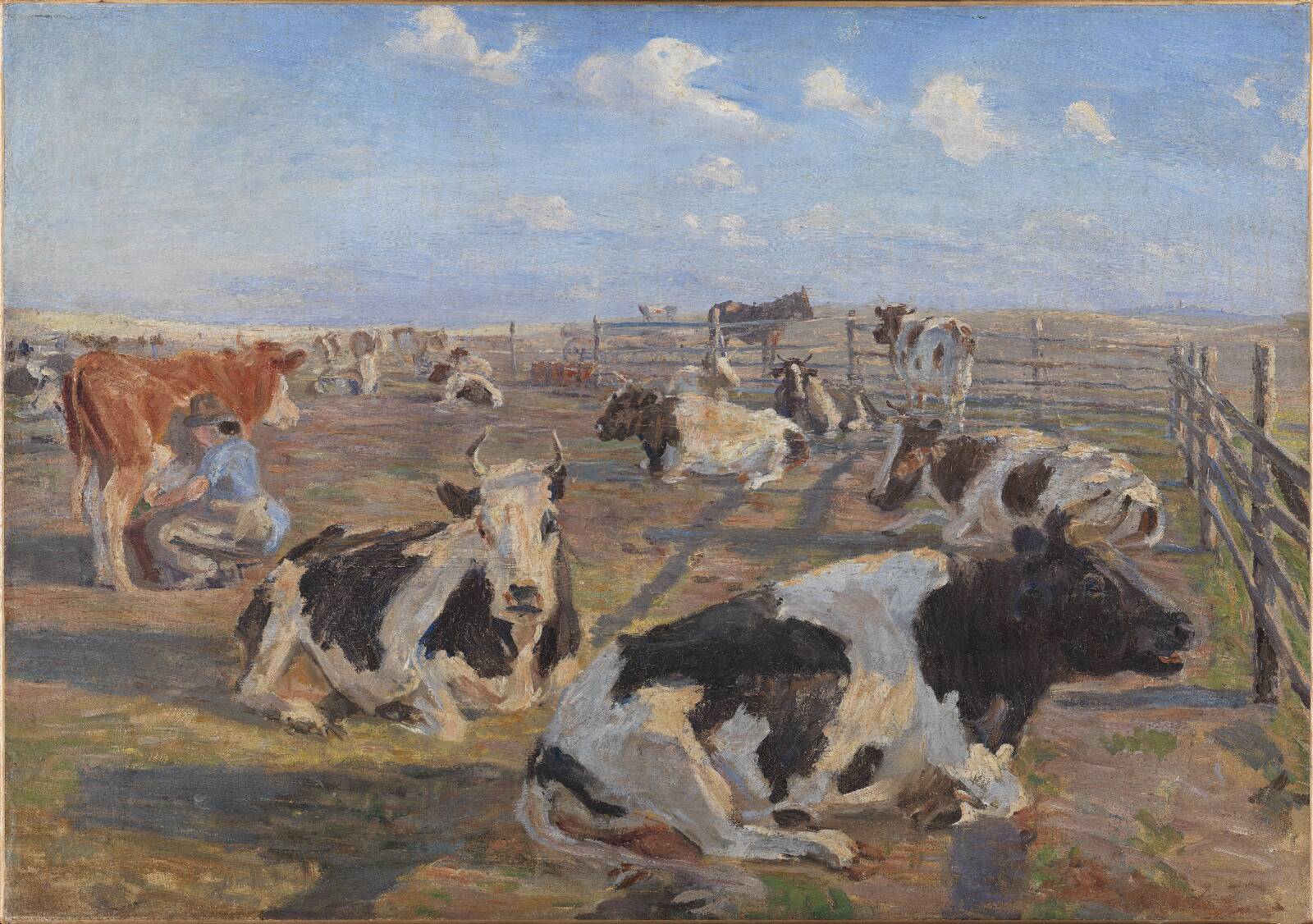 The Milking Place at Meilgård, by Theodor Philipsen, 1884
