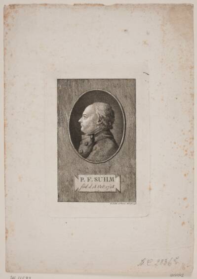 Portræt af Peter Frederik Suhm