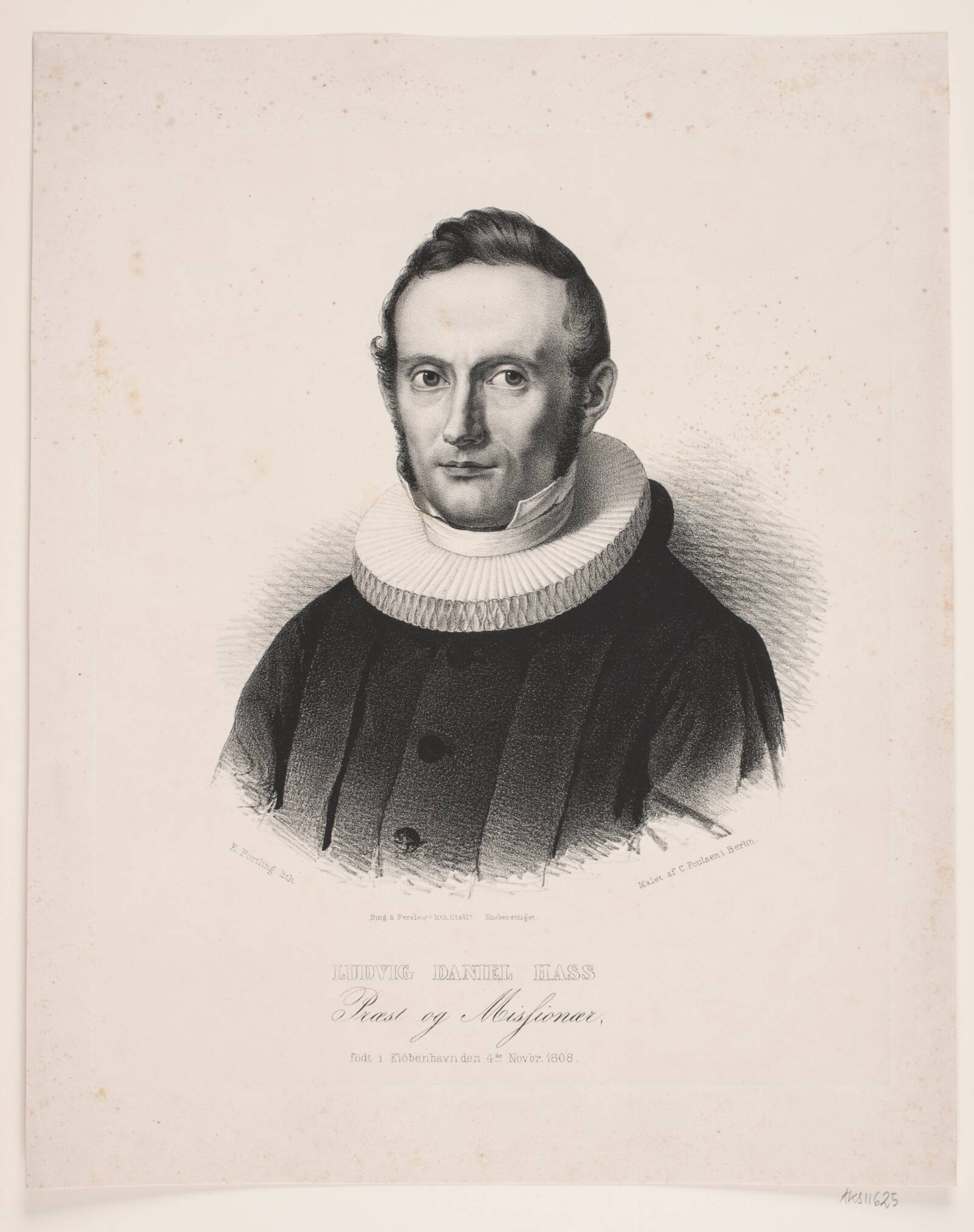 Ludvig Daniel Hass, Edvard Fortling, 1809-1875