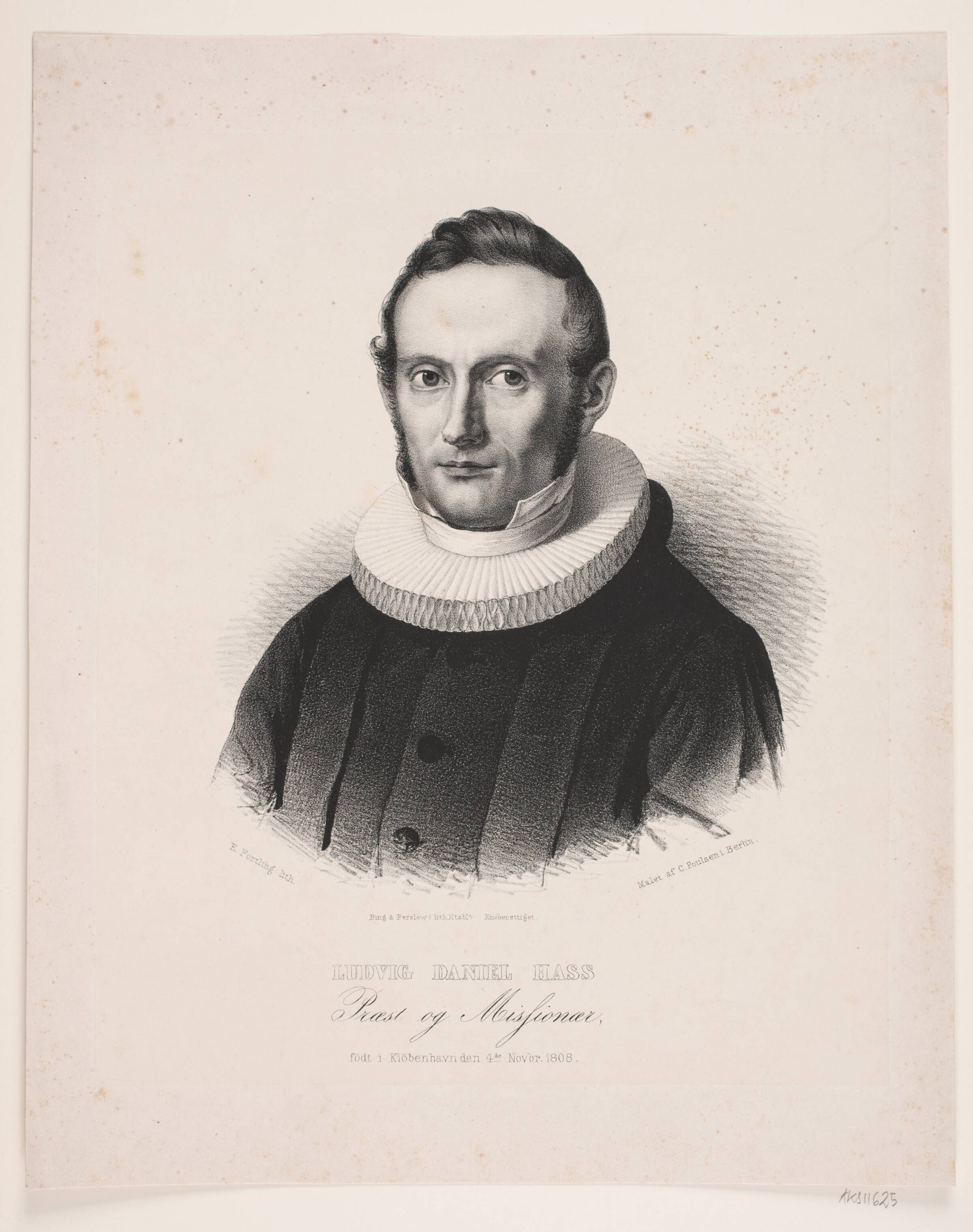 Ludvig Daniel Hass, Edvard Fortling, 1809-1875