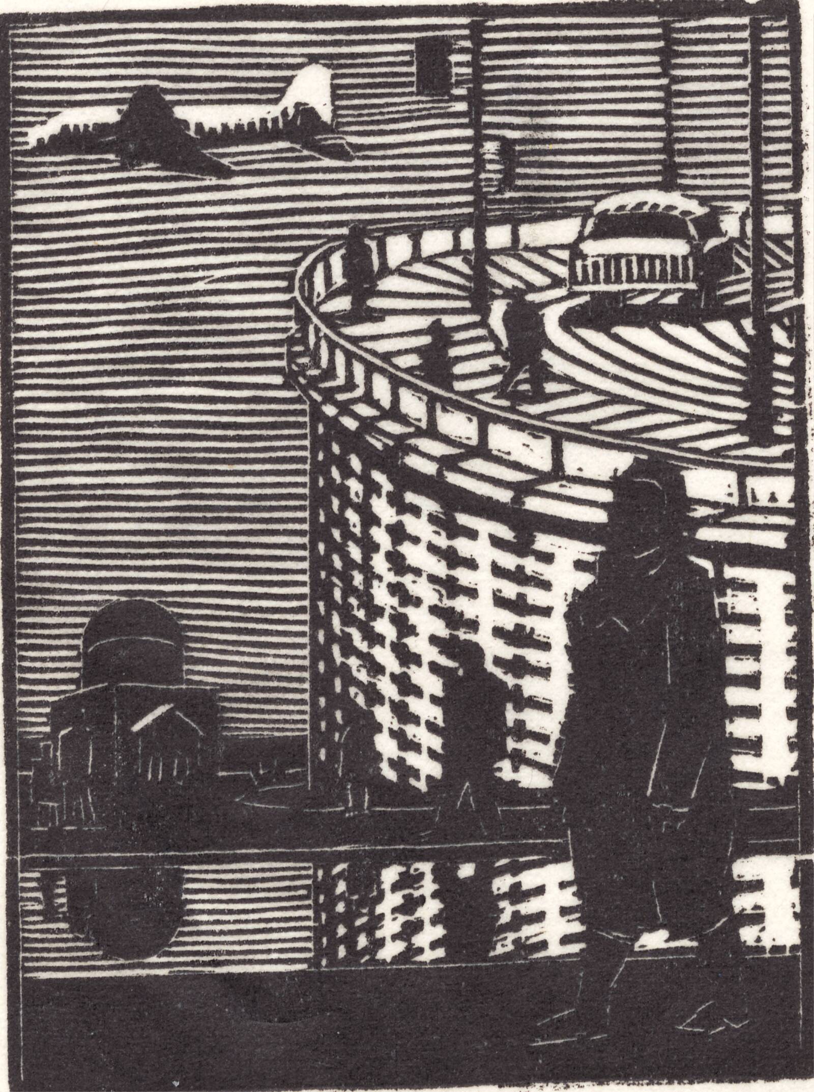 Den sovende by, Palle Nielsen, 1955