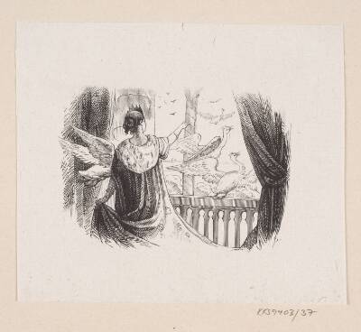 Illustration til "De vilde Svaner" i H.C. Andersen, "Eventyr og Historier", Bind 1