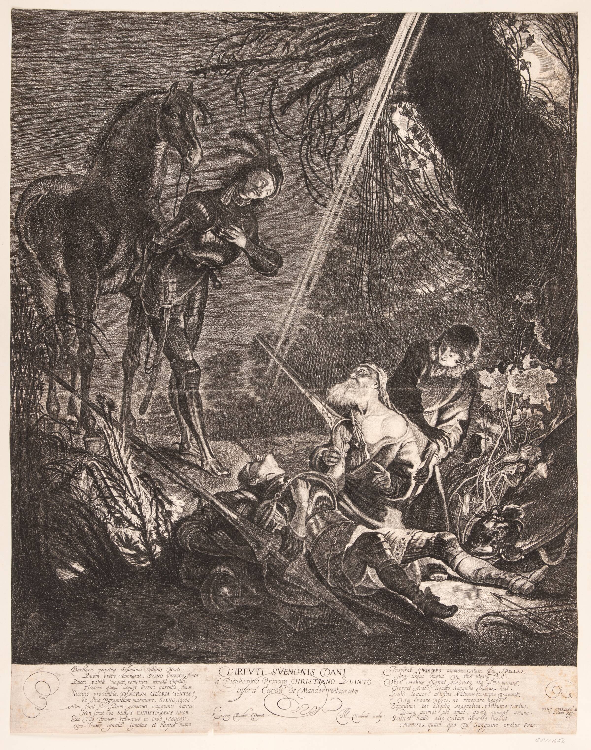 Prins Svends lig findes, Albert Haelwegh, 1643-1644