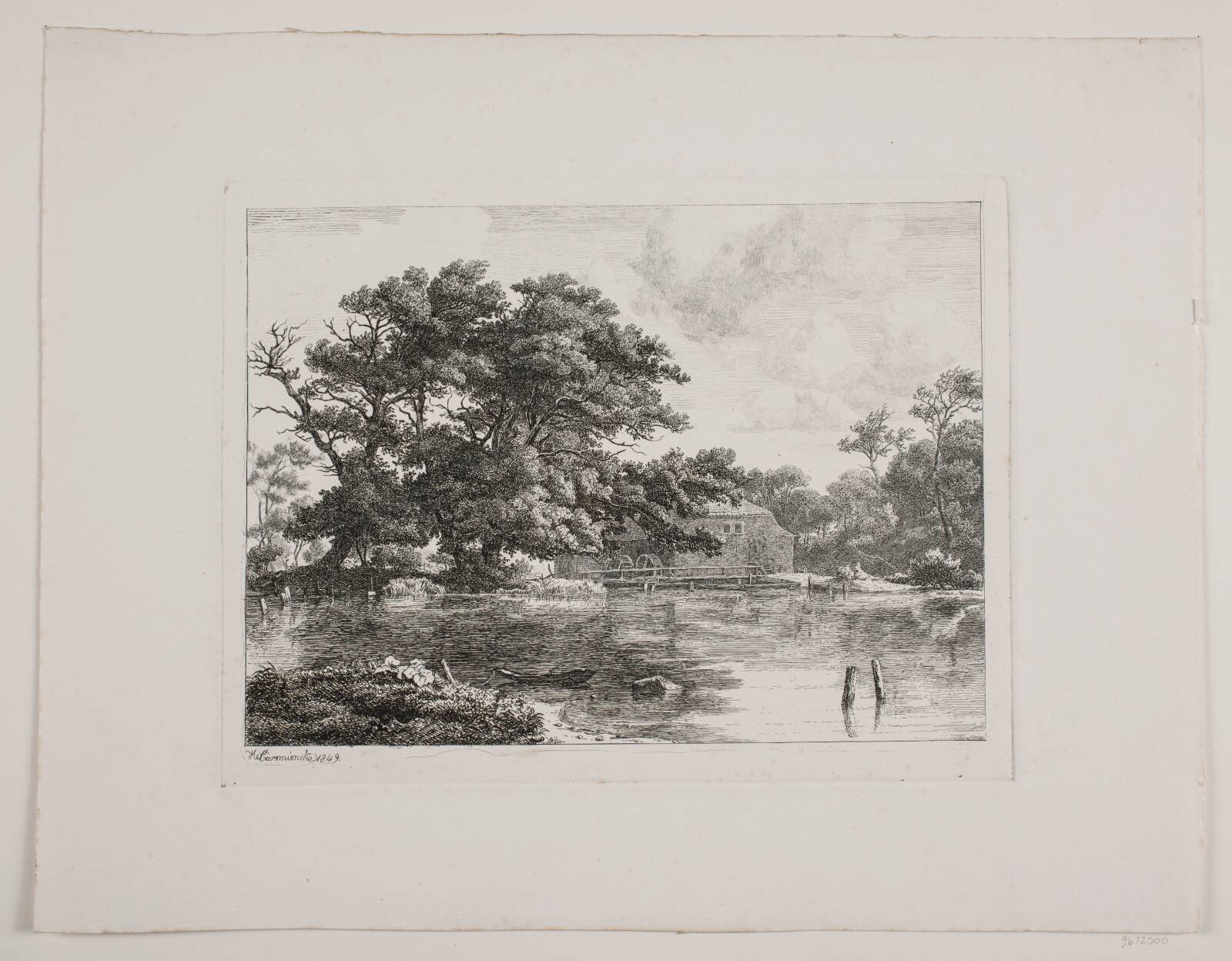 Silkeborg Mølle, Hermann Carmiencke, 1849
