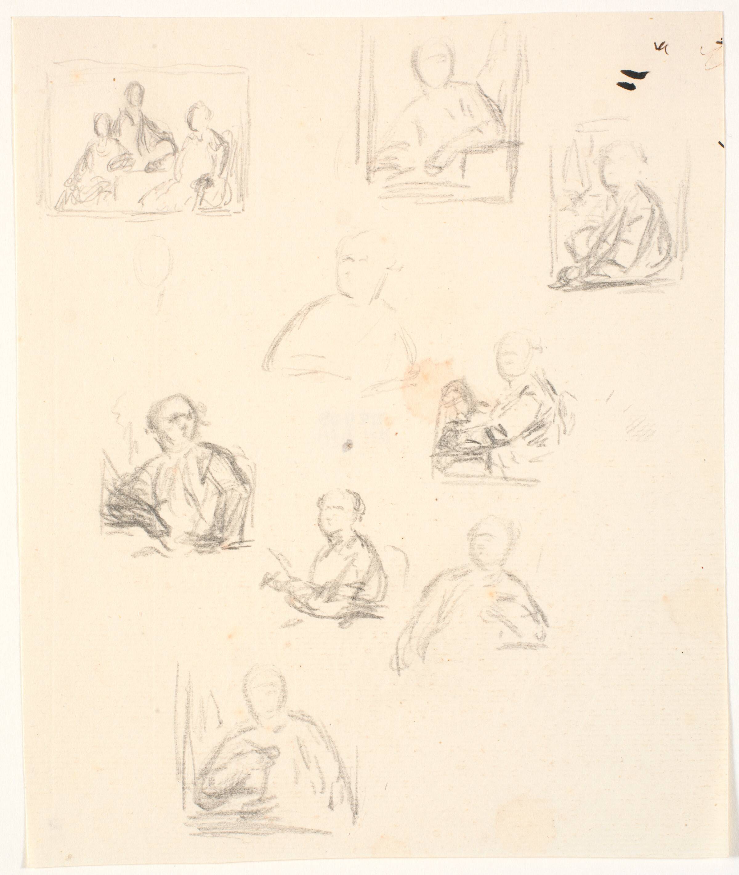 Skitser til maleri af W.A. Müller, Kunstakademiet., C.A. Lorentzen, 1746-1828