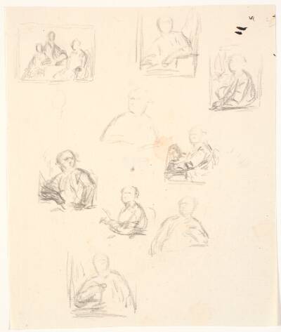 Skitser til maleri af W.A. Müller, Kunstakademiet.