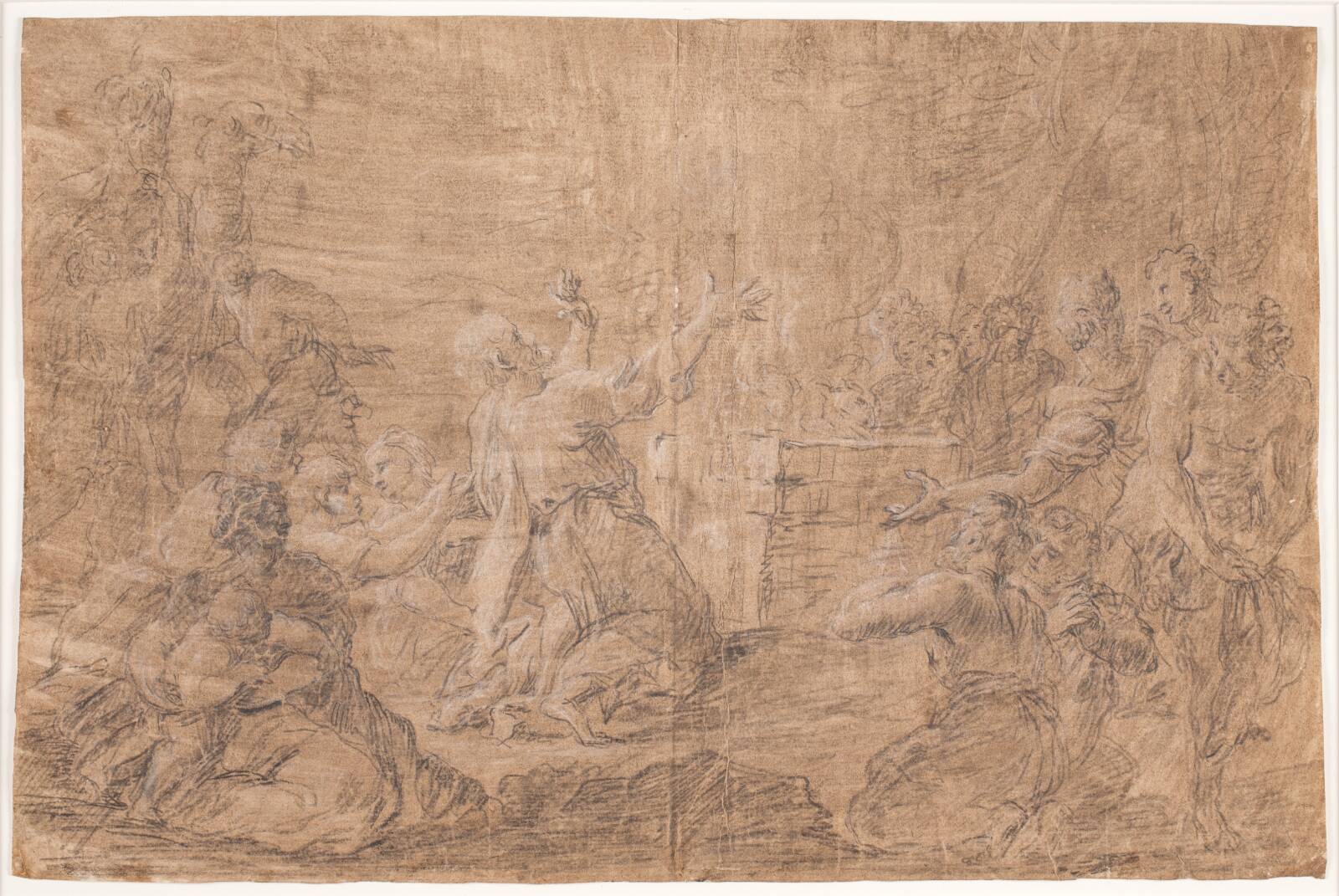 Offerscene, Hendrik Krock, 1671-1738