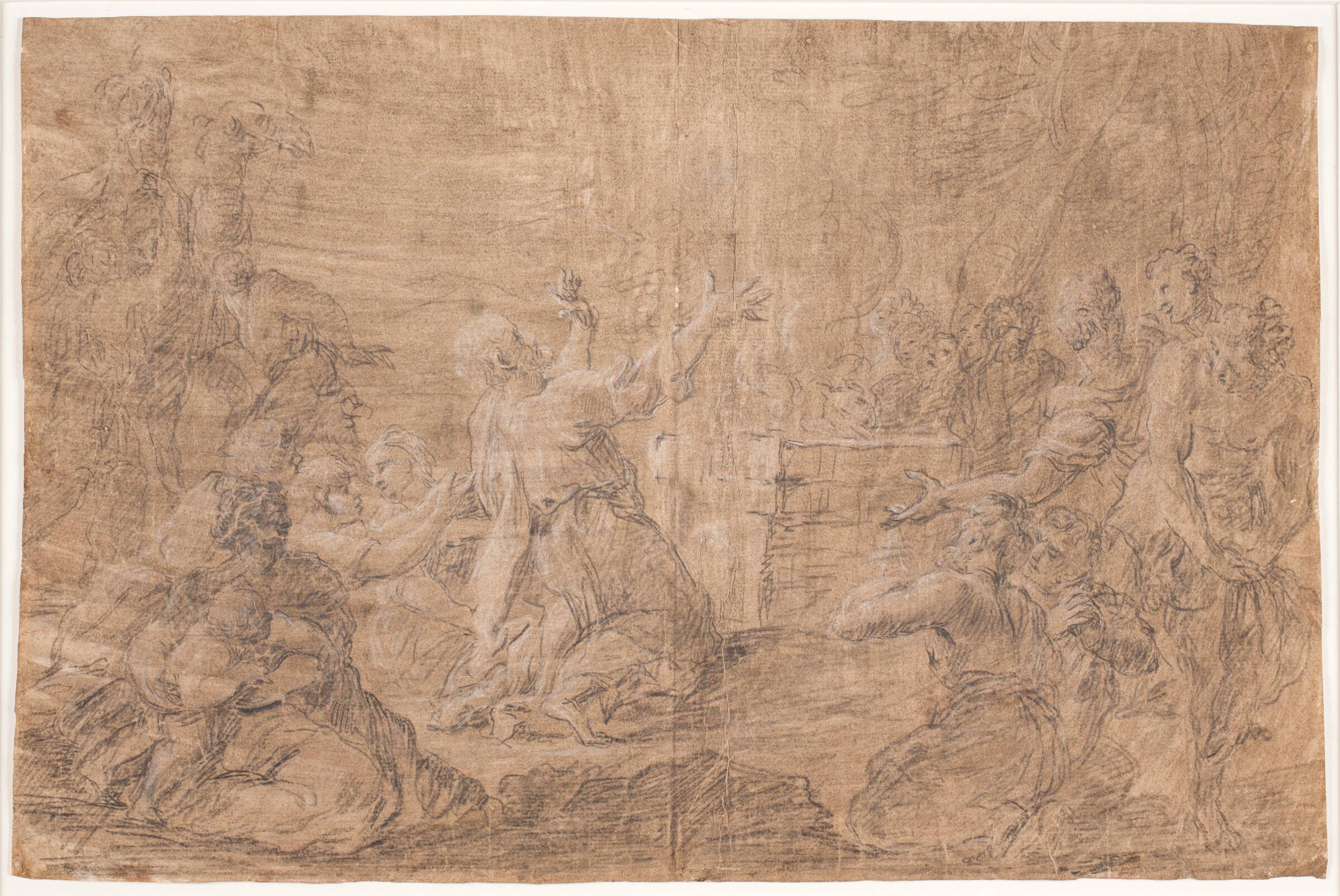 Offerscene, Hendrik Krock, 1671-1738