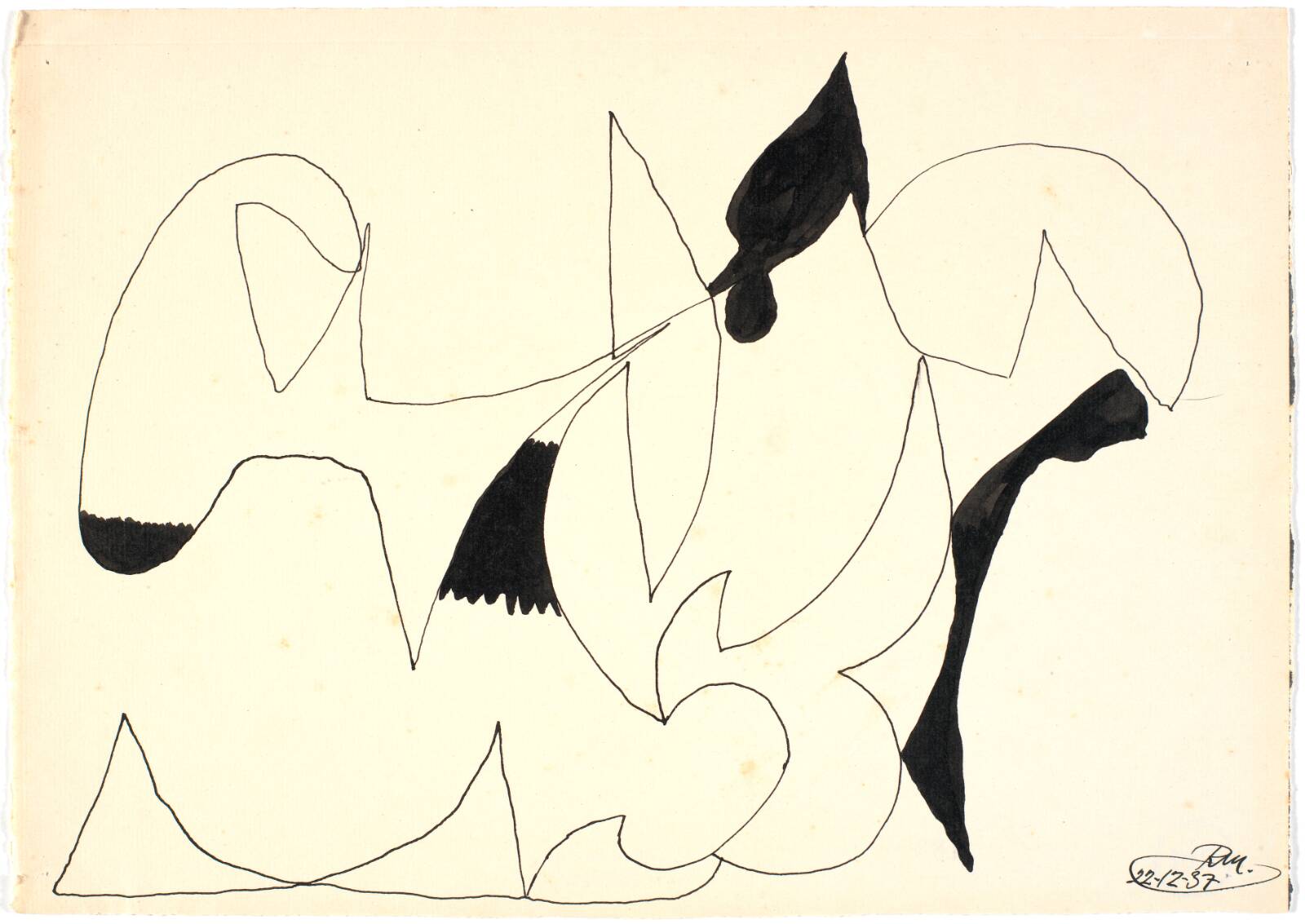 Botanisk figuration, Richard Mortensen, 1937