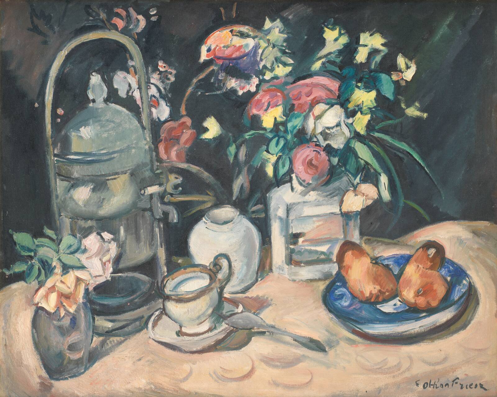 Still Life with Brioches, by Emile Othon Friesz, 1916-1917