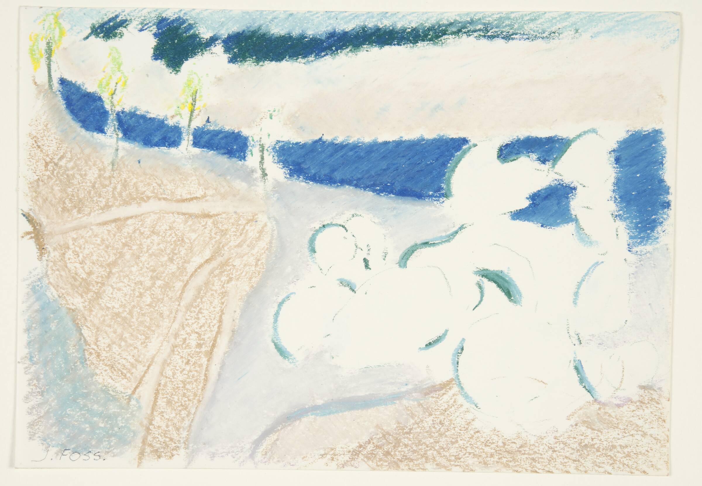 Landskab, Johanne Foss, 1954-1970