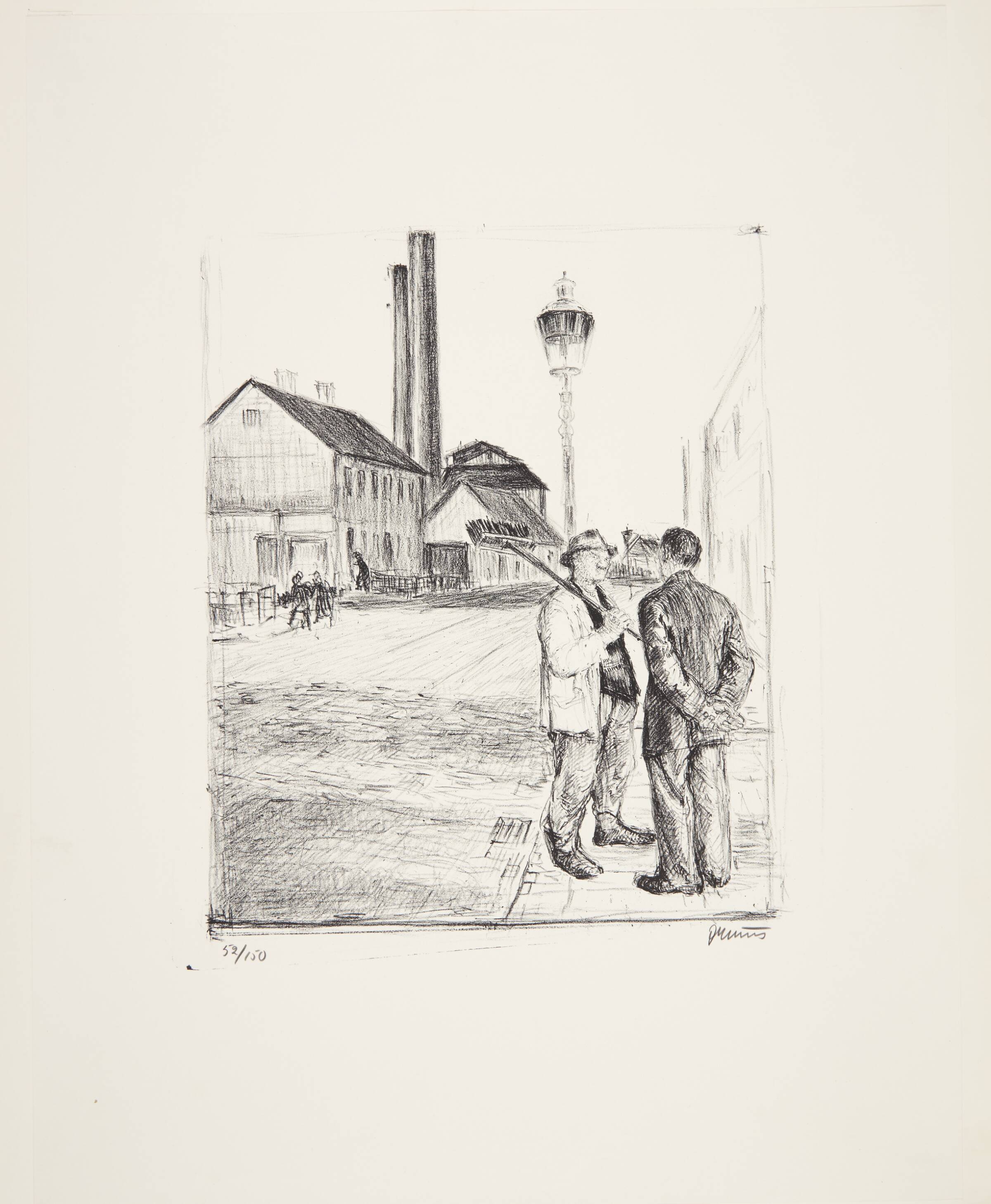 Mand og kone ved et bord, Jane Muus, 1945
