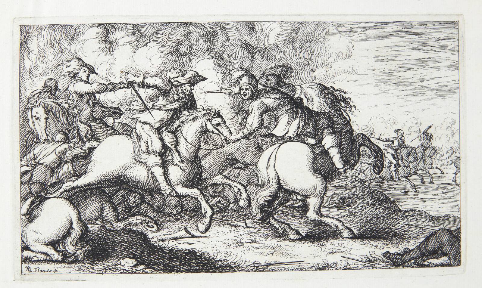 Rytterfægtning, Albert Flamen, 1620-1669